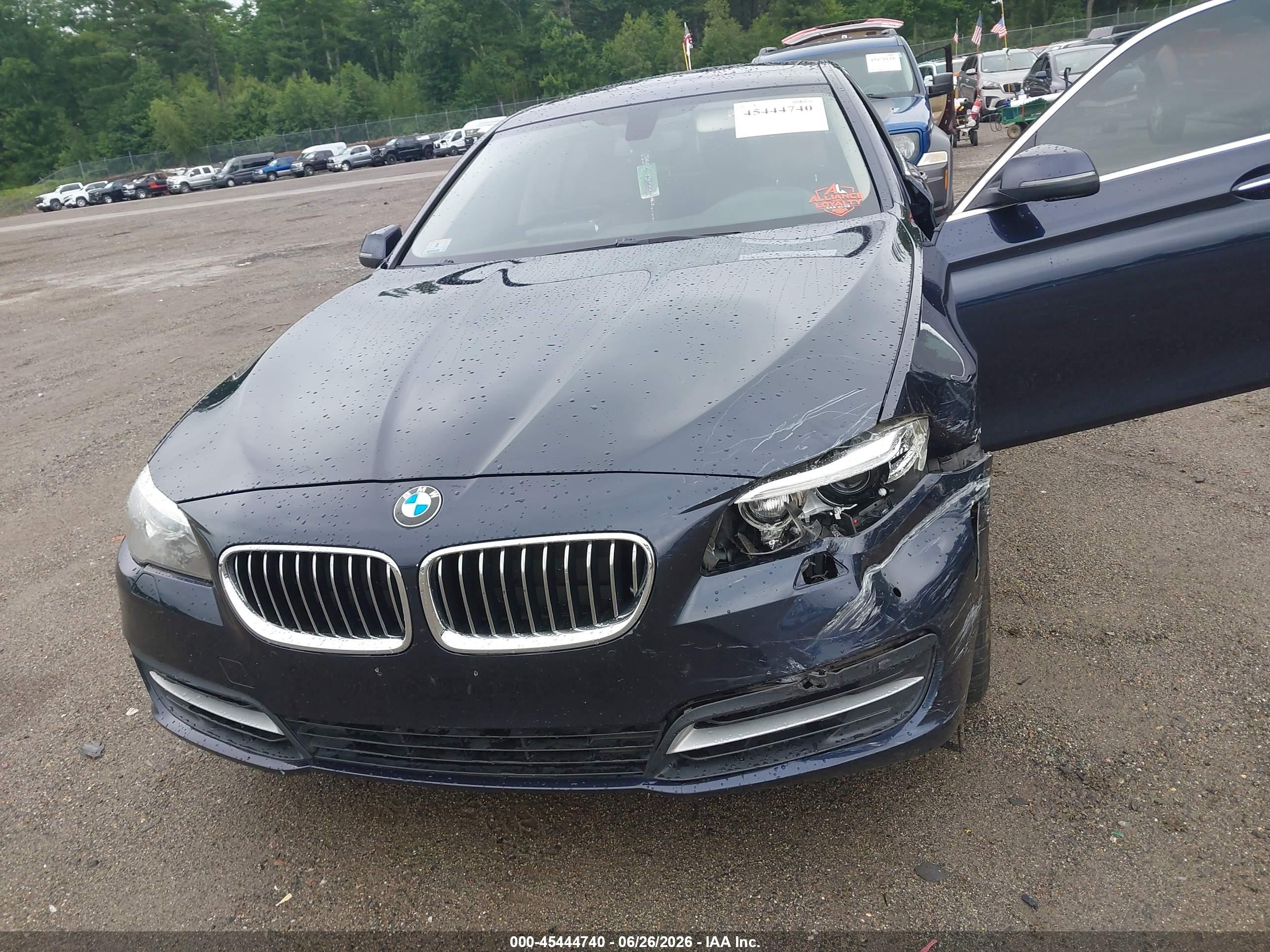 2014 Bmw 535i Xdrive Blue vin: WBA5B3C51ED531195
