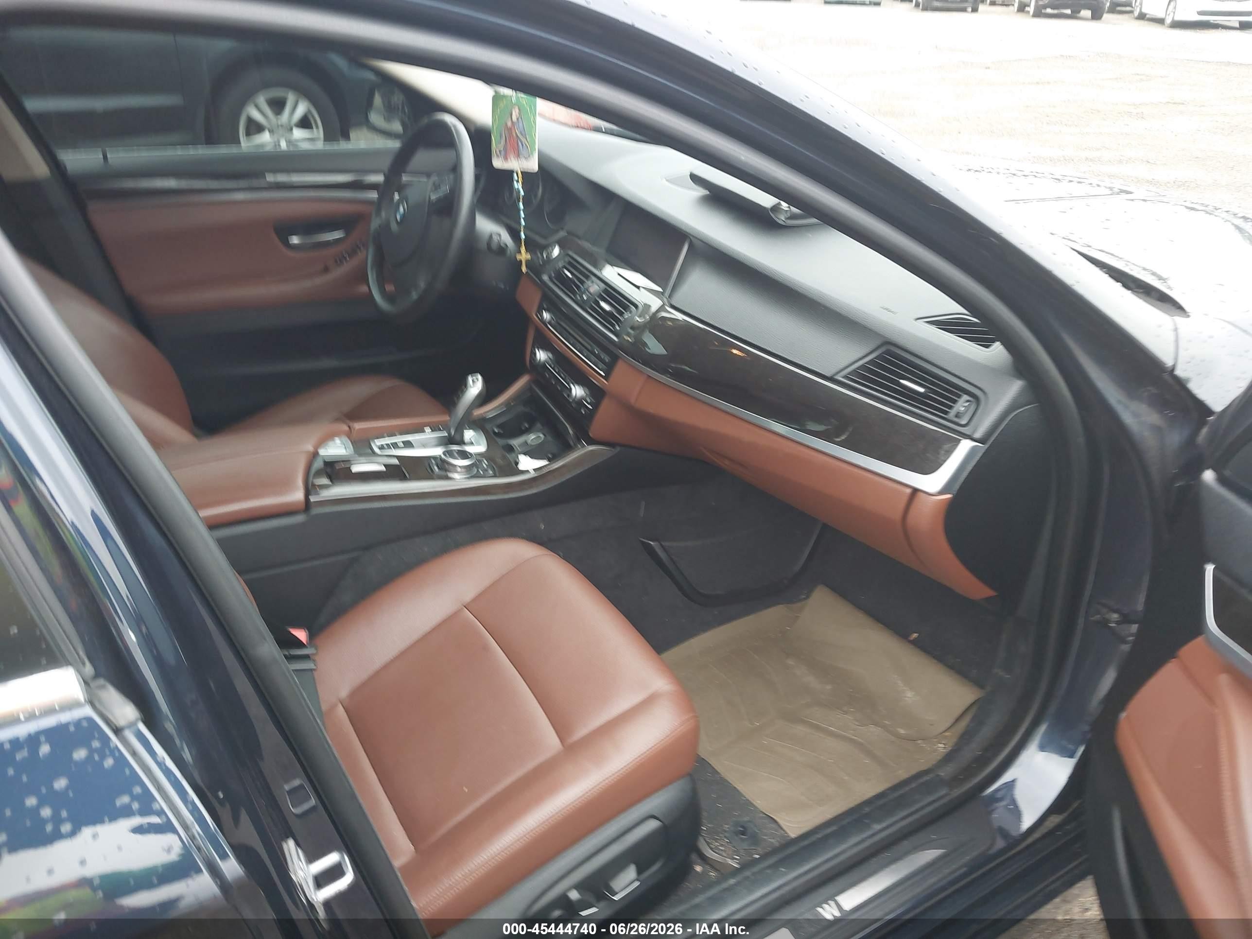2014 Bmw 535i Xdrive Blue vin: WBA5B3C51ED531195