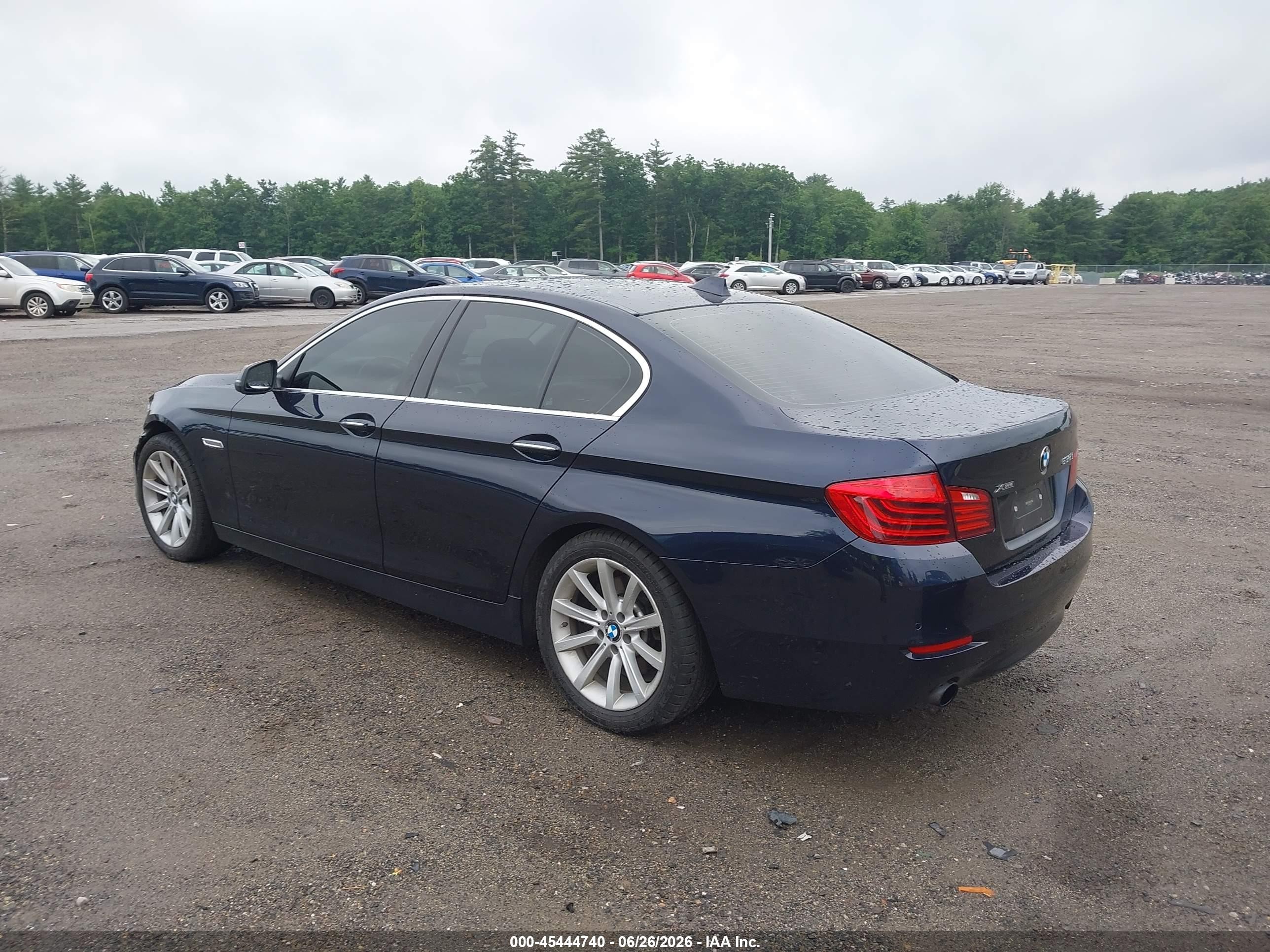 2014 Bmw 535i Xdrive Blue vin: WBA5B3C51ED531195