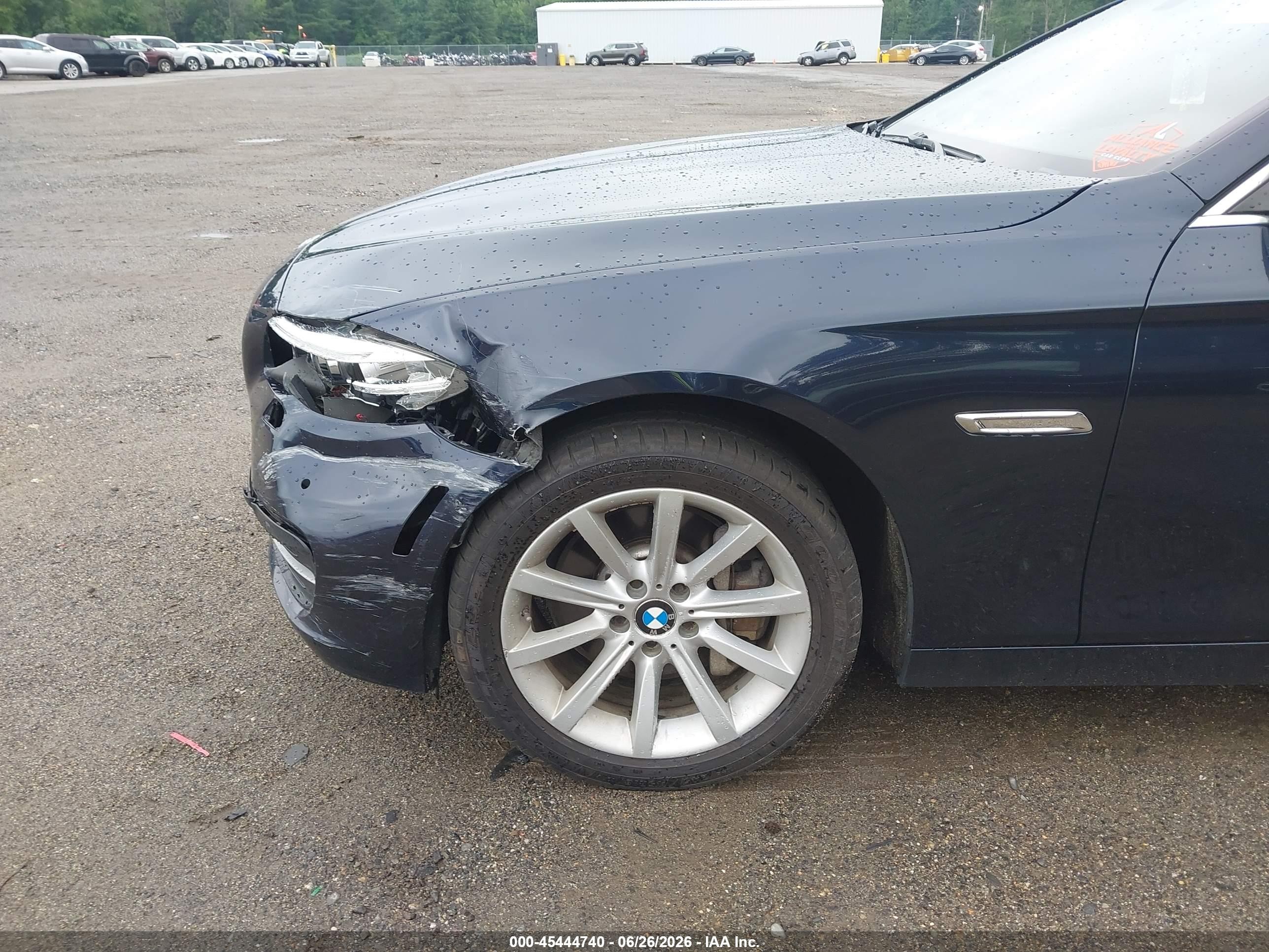 2014 Bmw 535i Xdrive Blue vin: WBA5B3C51ED531195