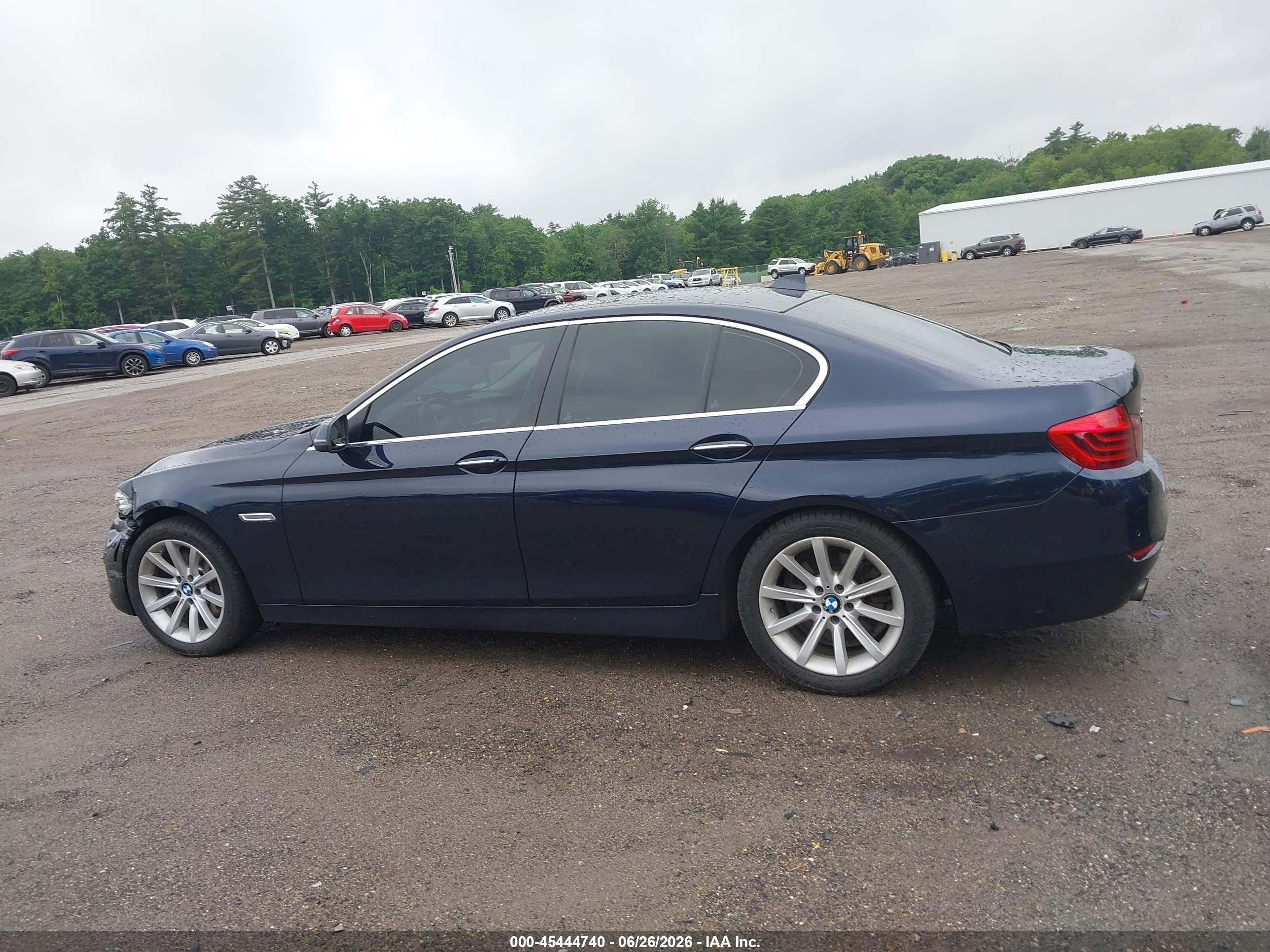 2014 Bmw 535i Xdrive Blue vin: WBA5B3C51ED531195