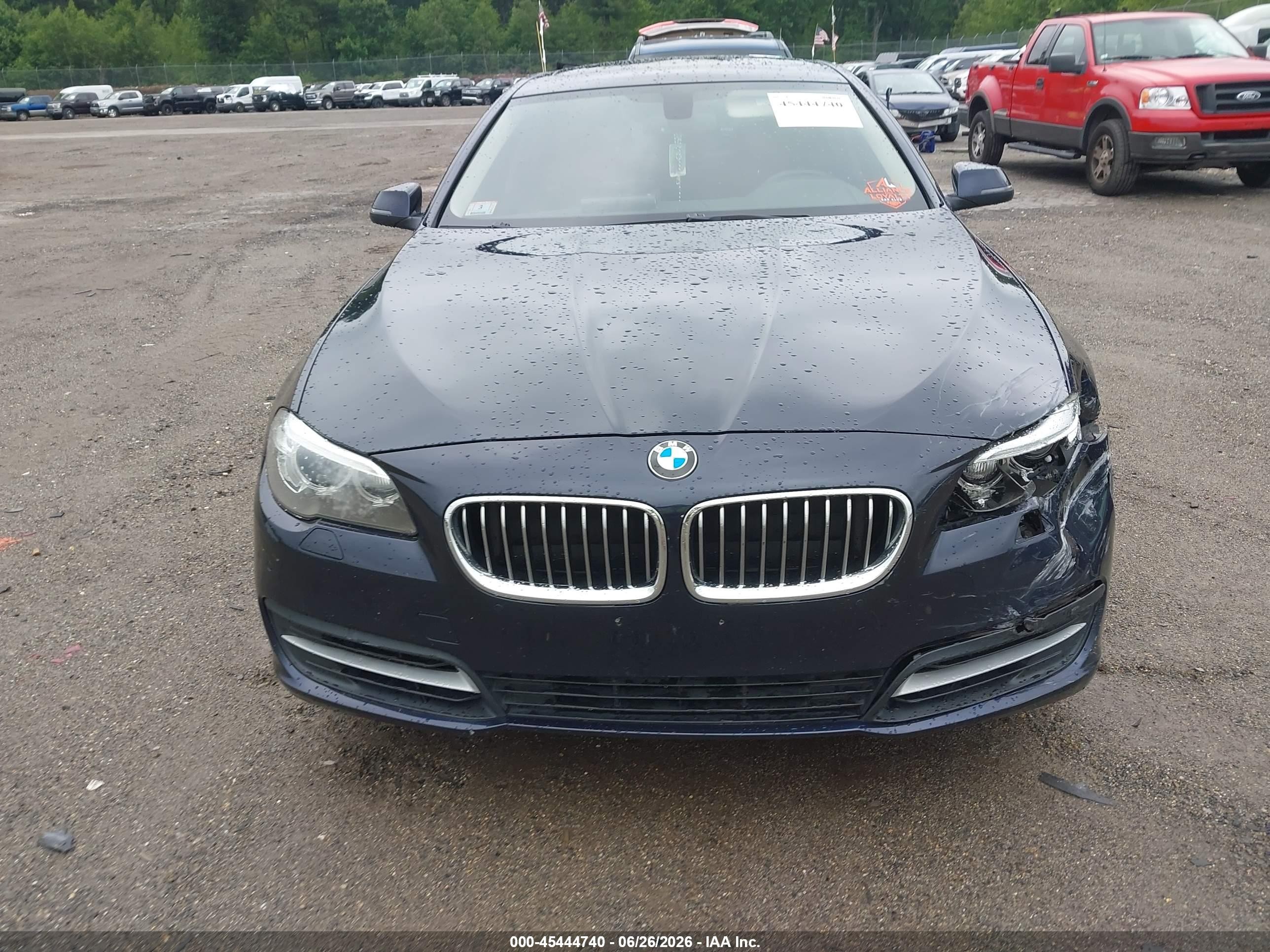 2014 Bmw 535i Xdrive Blue vin: WBA5B3C51ED531195