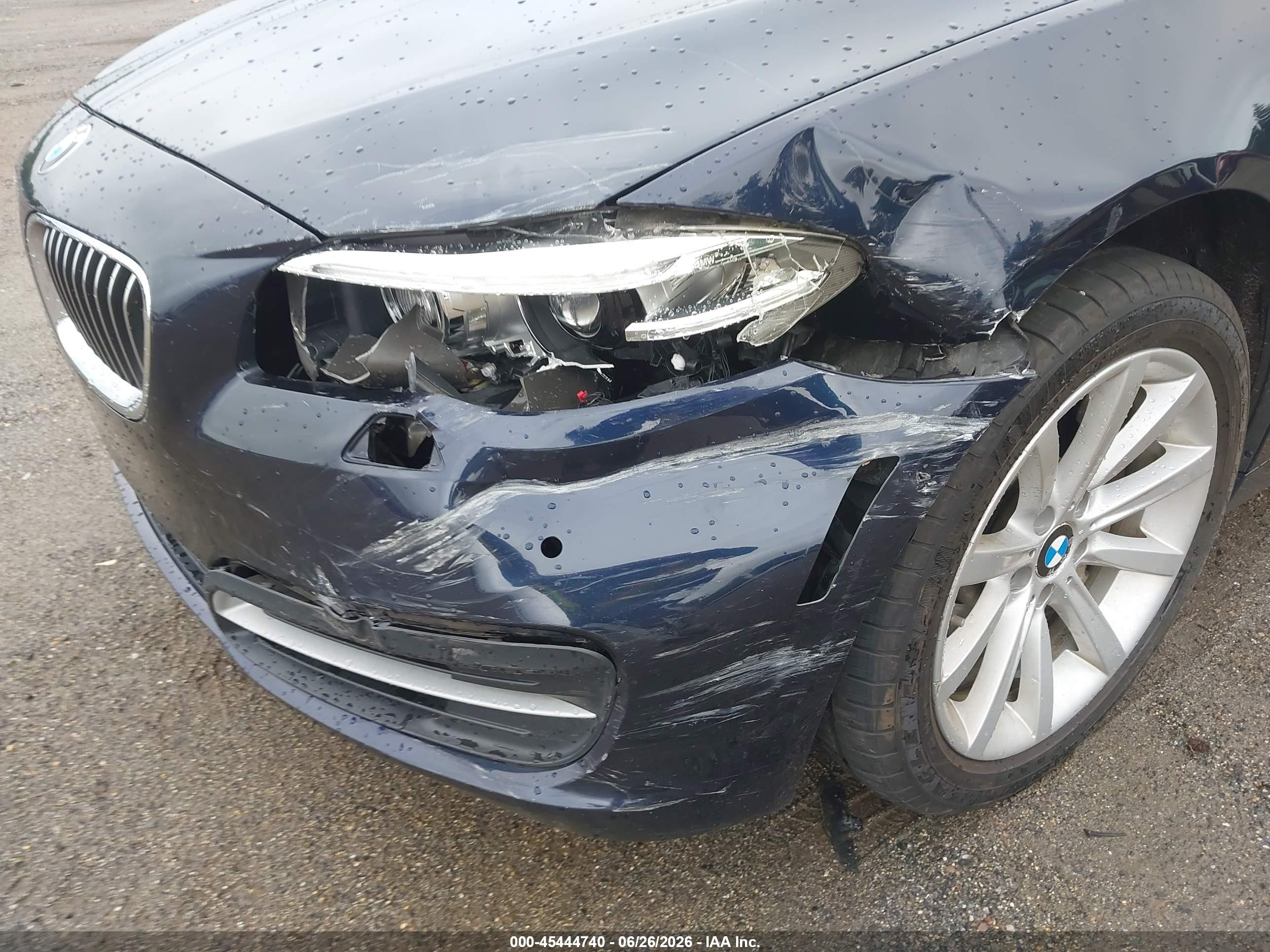 2014 Bmw 535i Xdrive Blue vin: WBA5B3C51ED531195