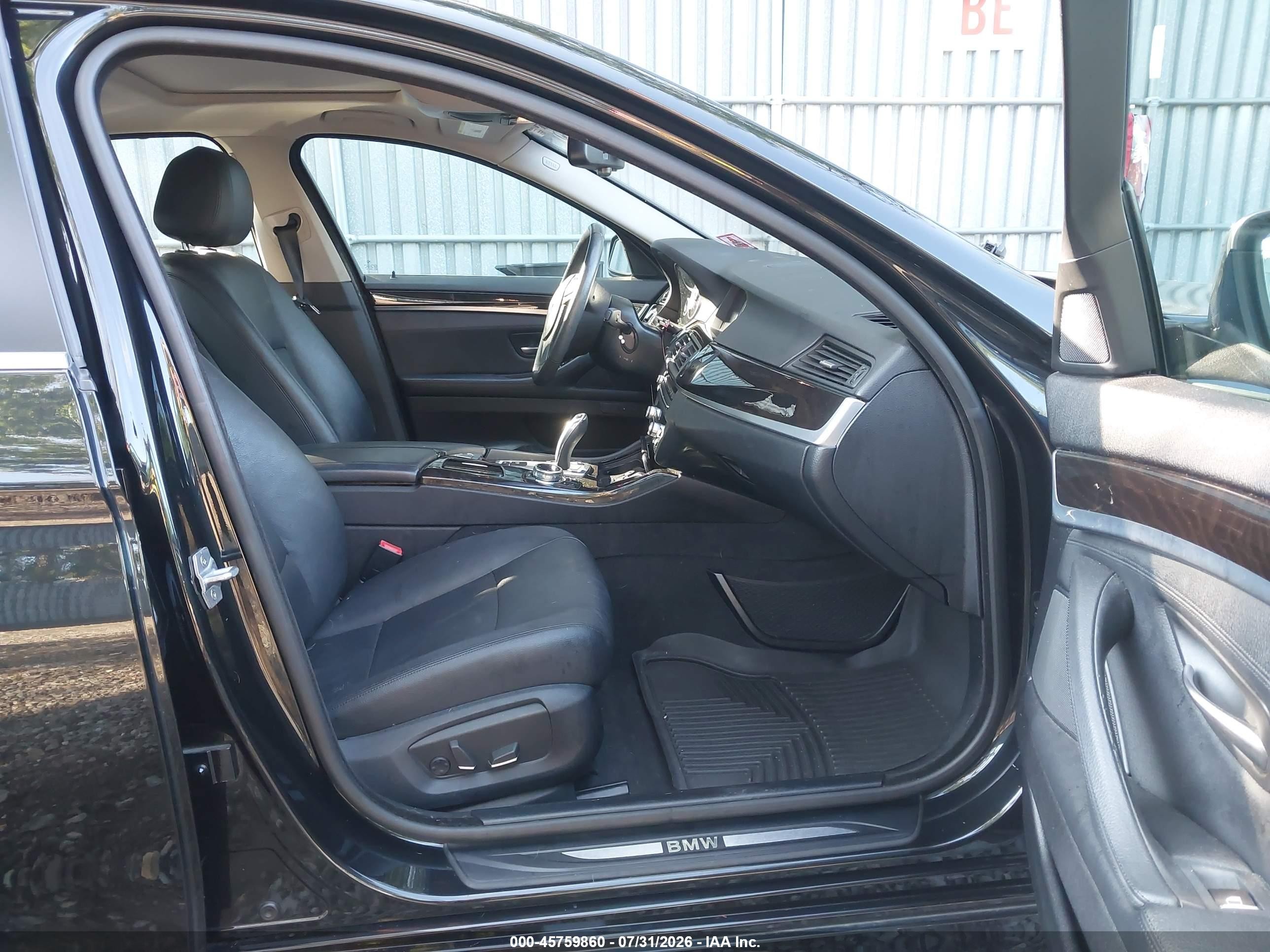 2014 Bmw 535i Xdrive Black vin: WBA5B3C51ED535134