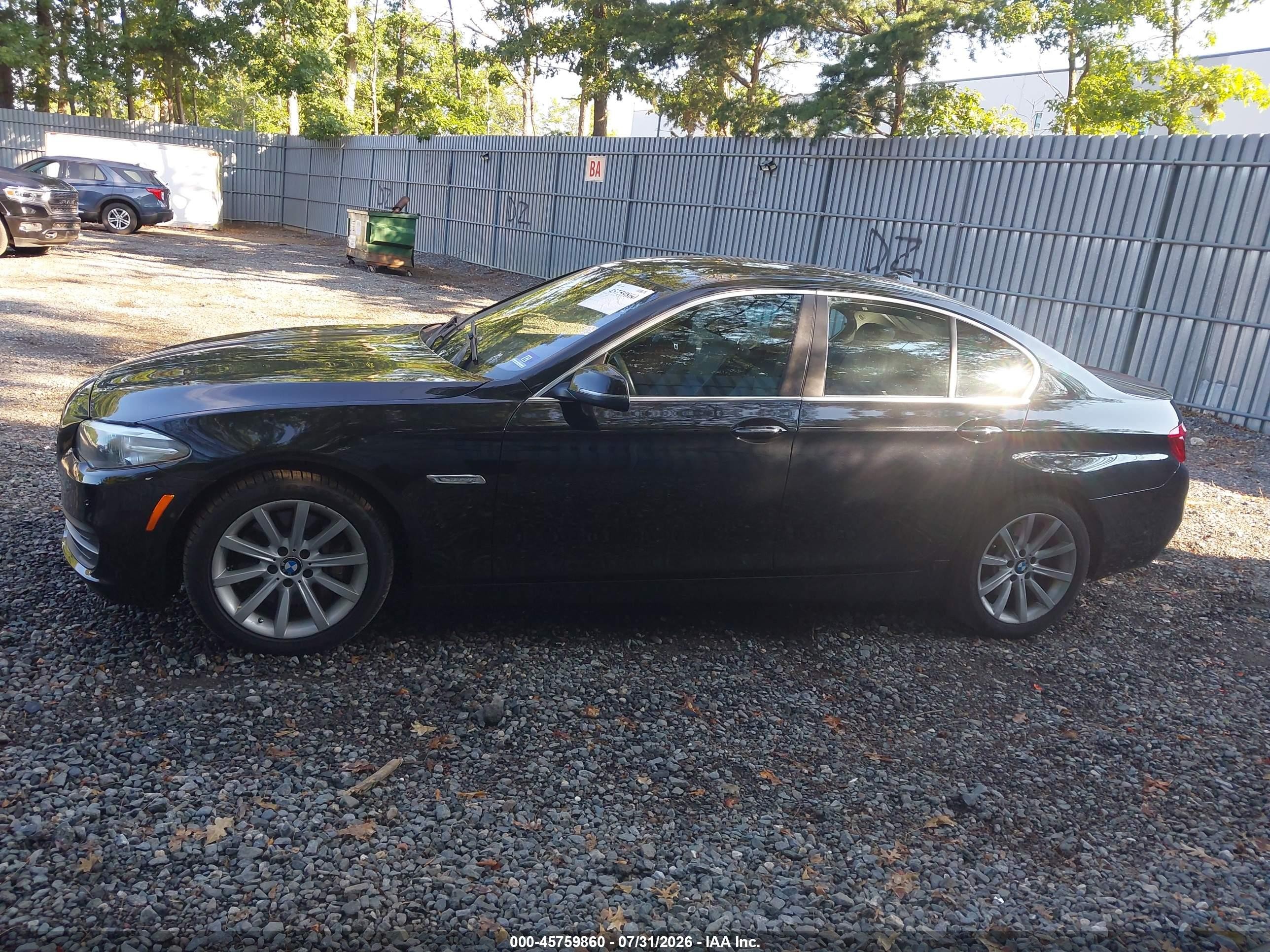 2014 Bmw 535i Xdrive Black vin: WBA5B3C51ED535134