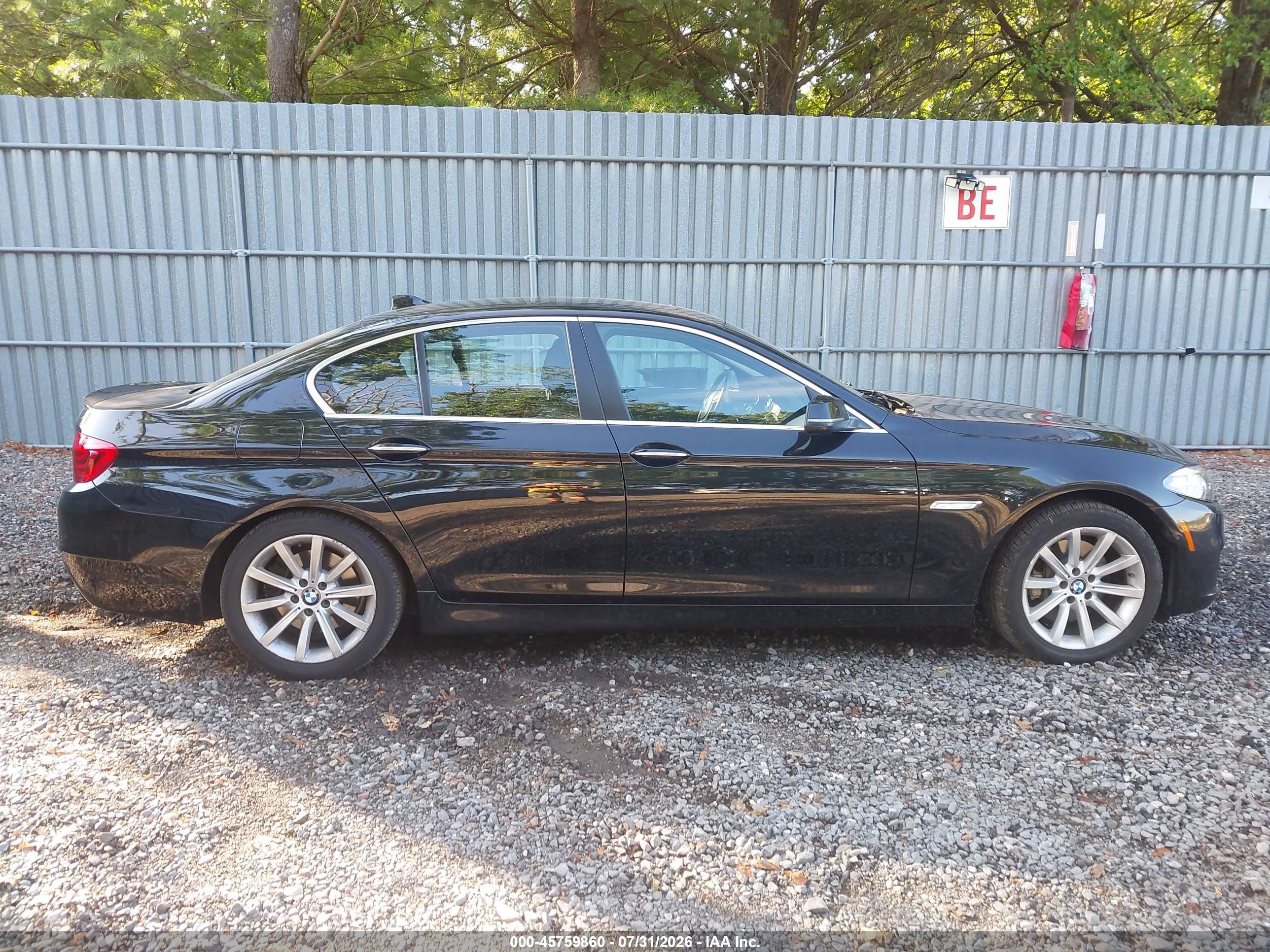 2014 Bmw 535i Xdrive Black vin: WBA5B3C51ED535134