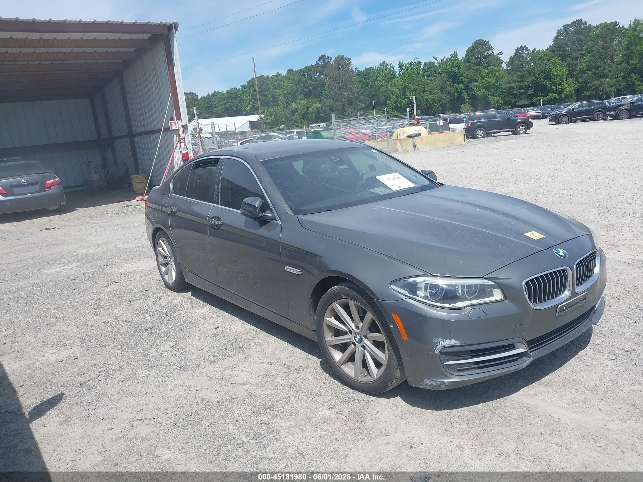 2014 Bmw 535i Xdrive Gray vin: WBA5B3C51ED537370