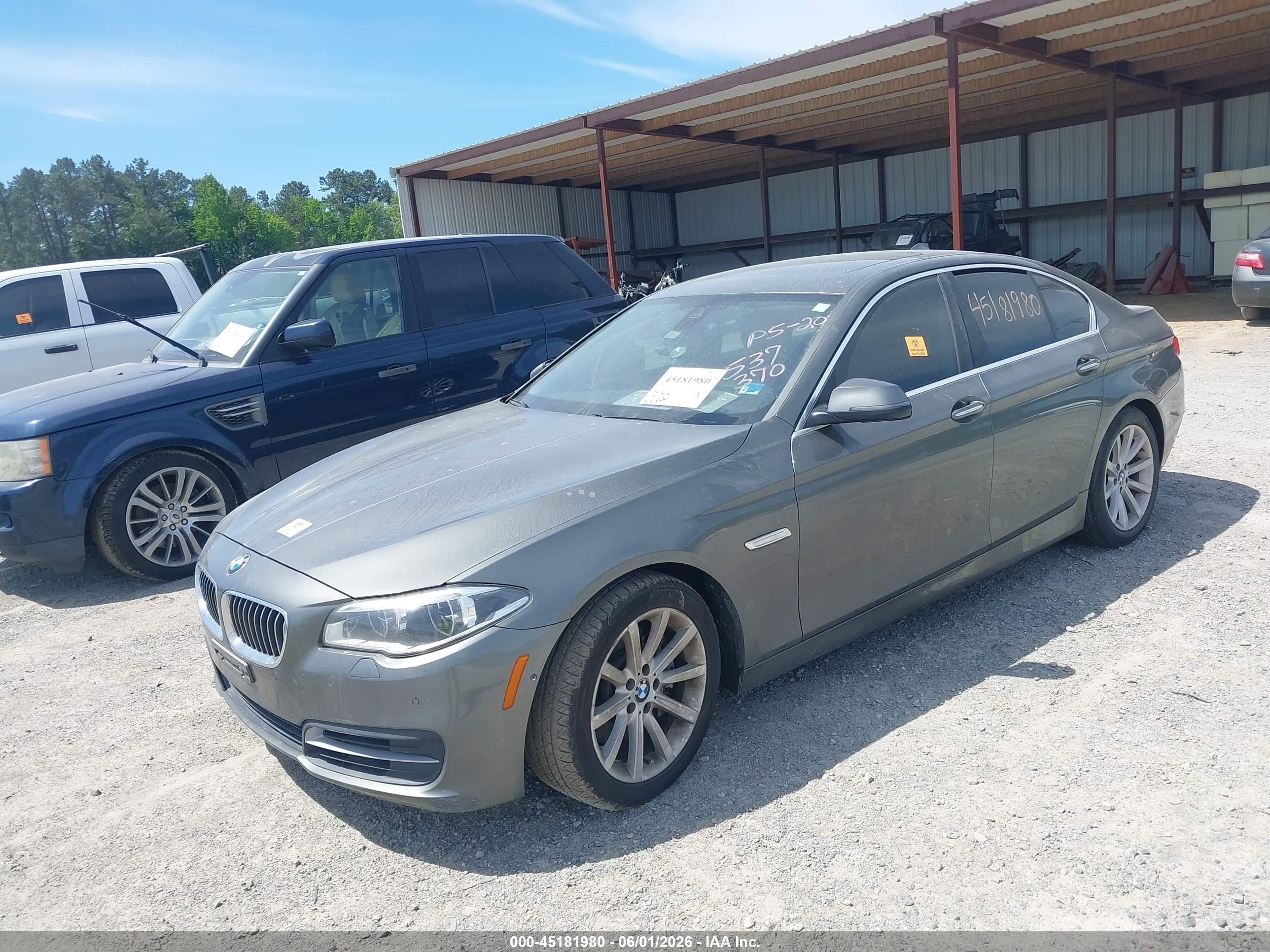 2014 Bmw 535i Xdrive Gray vin: WBA5B3C51ED537370