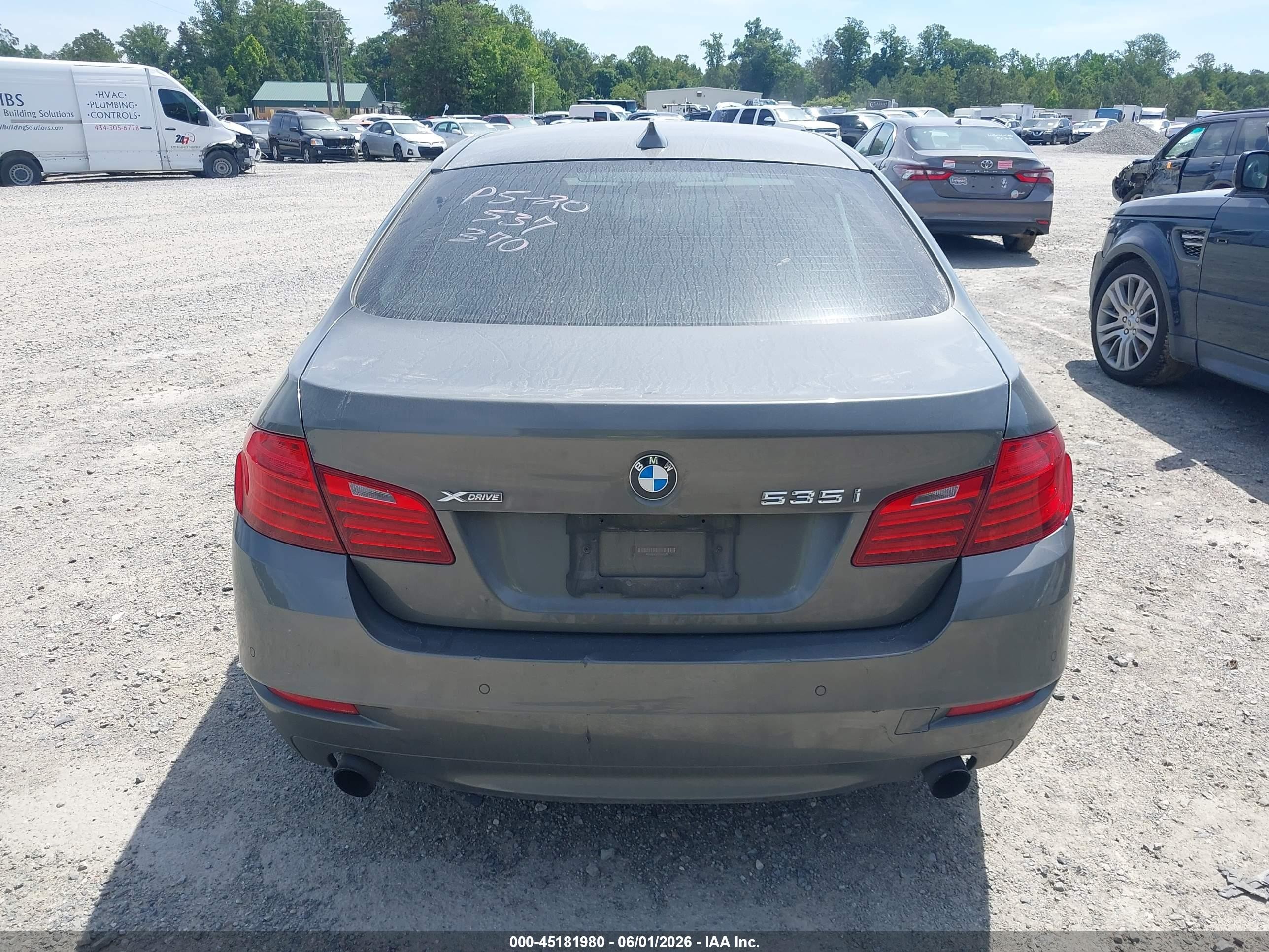 2014 Bmw 535i Xdrive Gray vin: WBA5B3C51ED537370