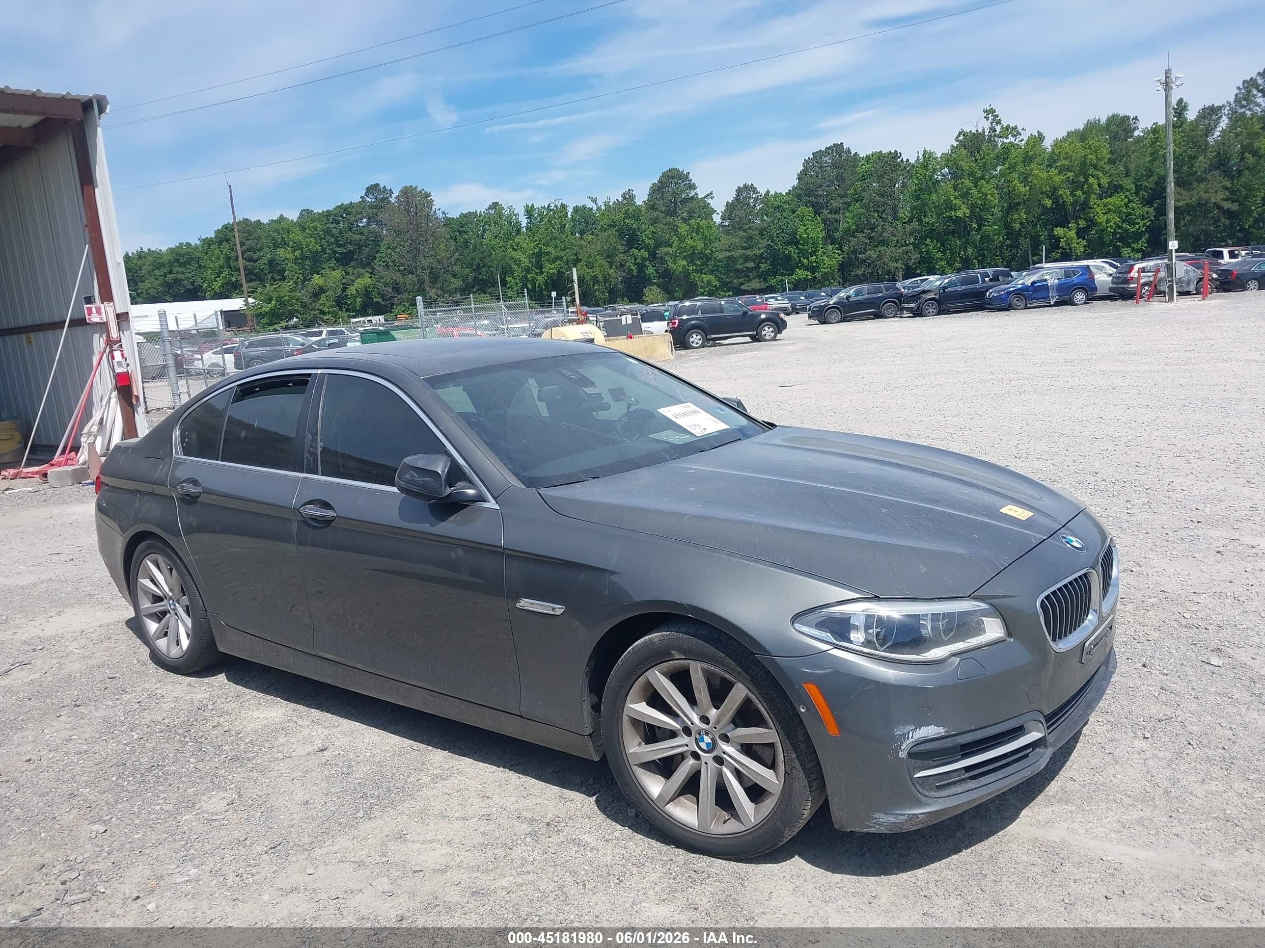 2014 Bmw 535i Xdrive Gray vin: WBA5B3C51ED537370