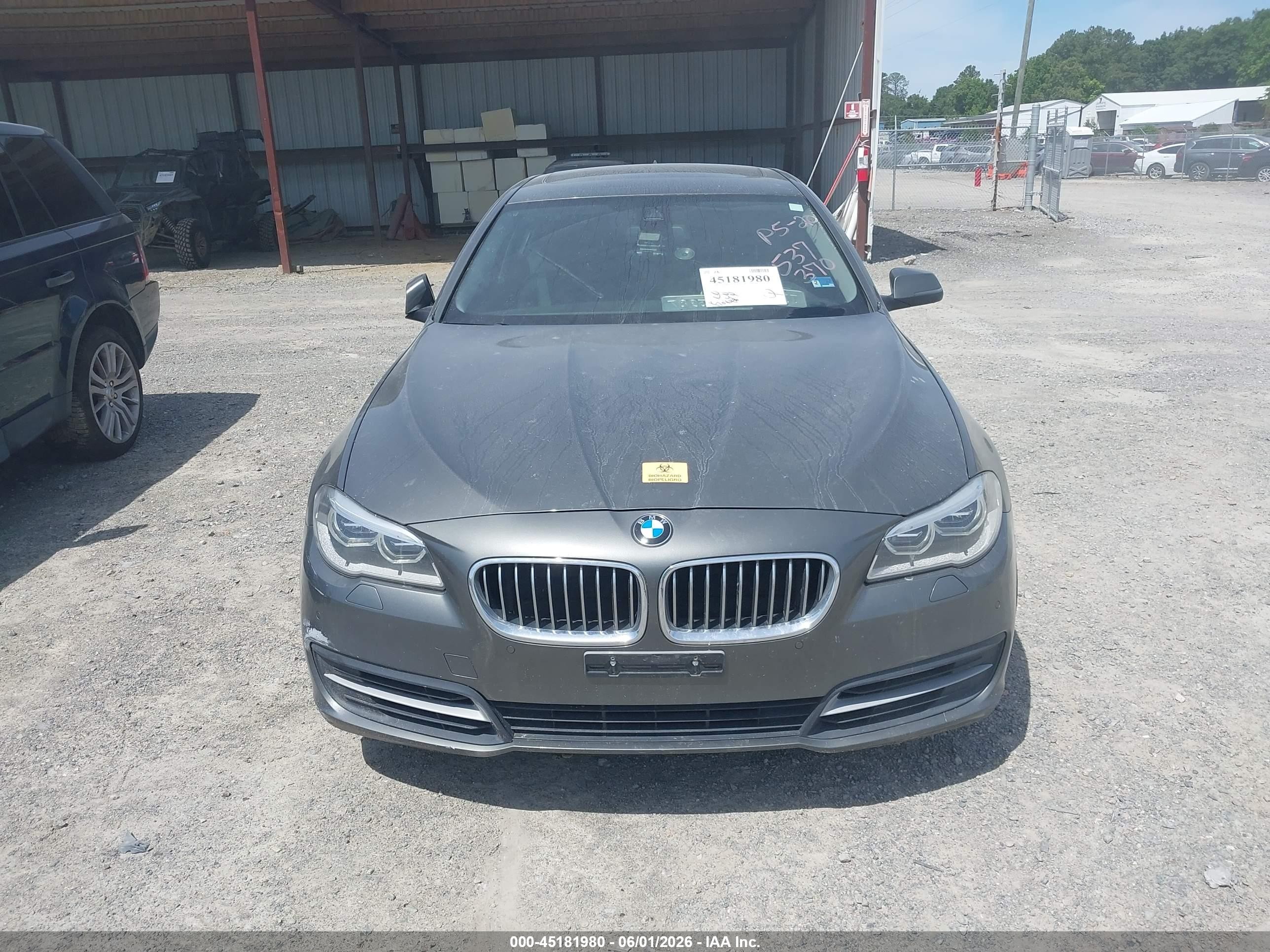 2014 Bmw 535i Xdrive Gray vin: WBA5B3C51ED537370