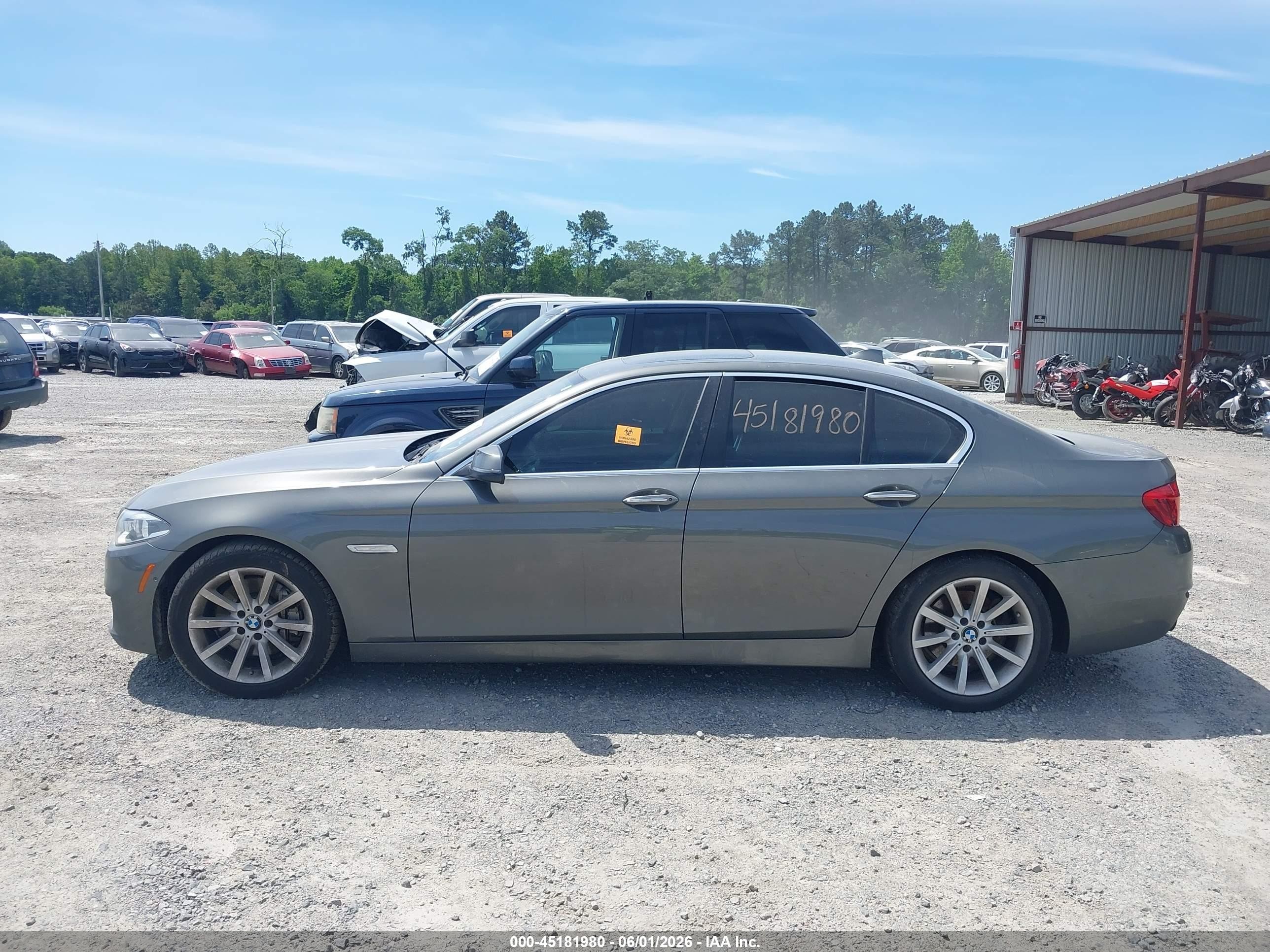 2014 Bmw 535i Xdrive Gray vin: WBA5B3C51ED537370