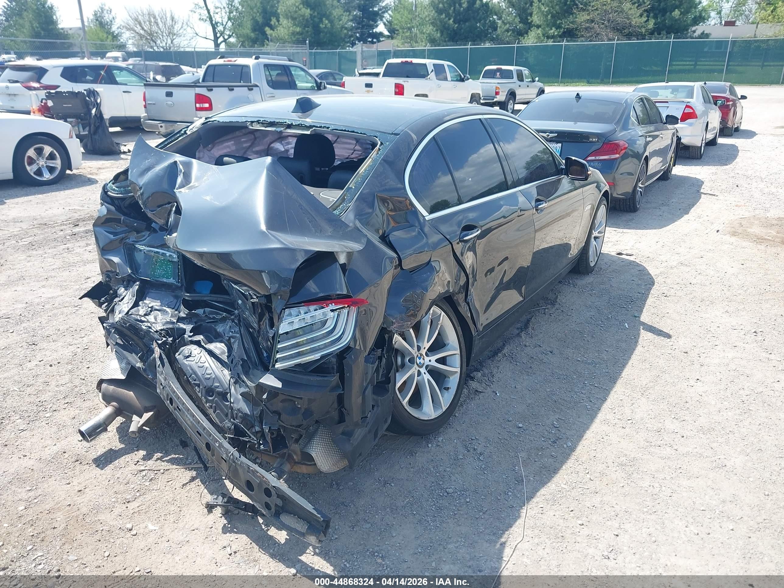 2014 Bmw 535i Xdrive Gray vin: WBA5B3C51ED538289