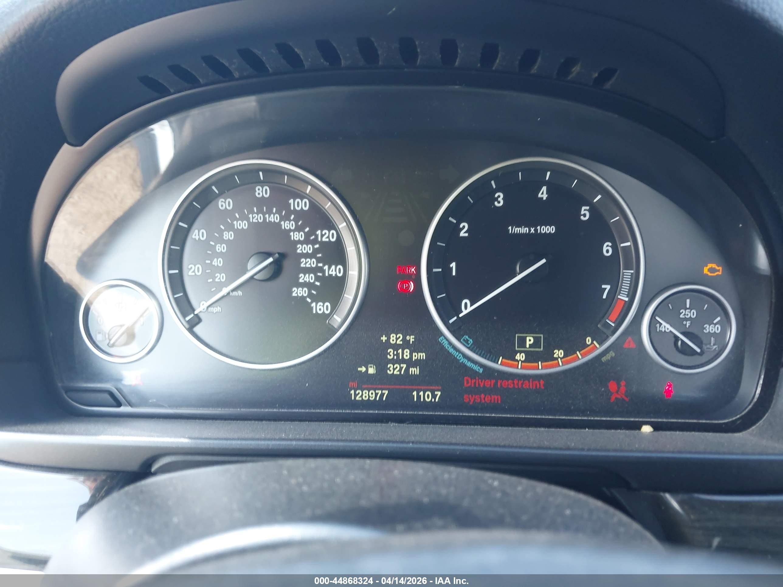 2014 Bmw 535i Xdrive Gray vin: WBA5B3C51ED538289
