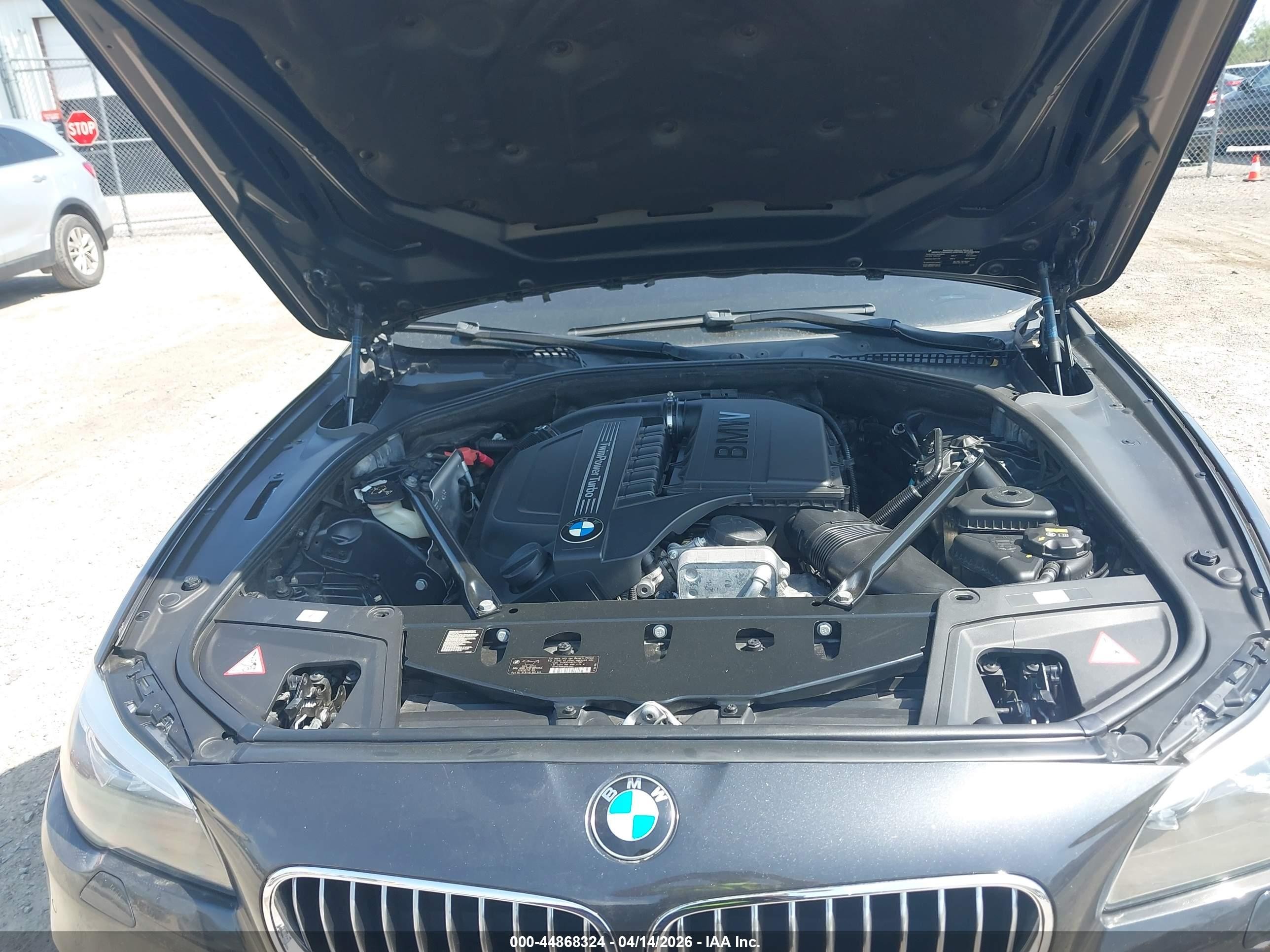 2014 Bmw 535i Xdrive Gray vin: WBA5B3C51ED538289