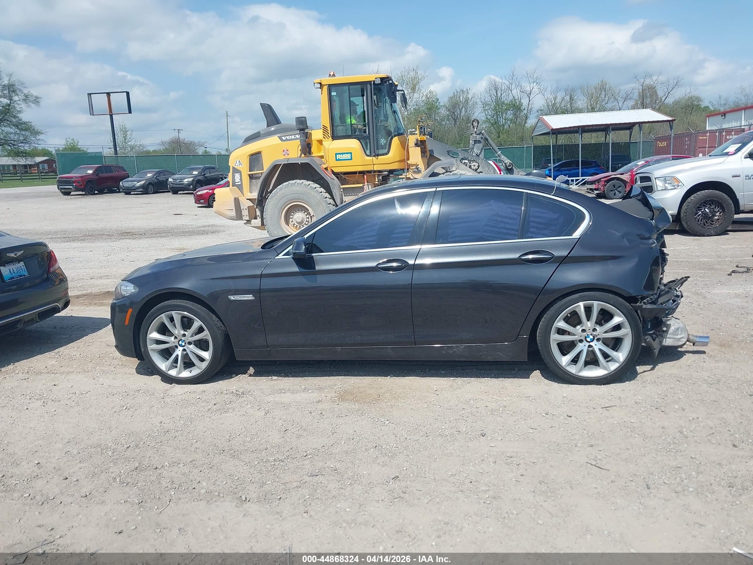2014 Bmw 535i Xdrive Gray vin: WBA5B3C51ED538289