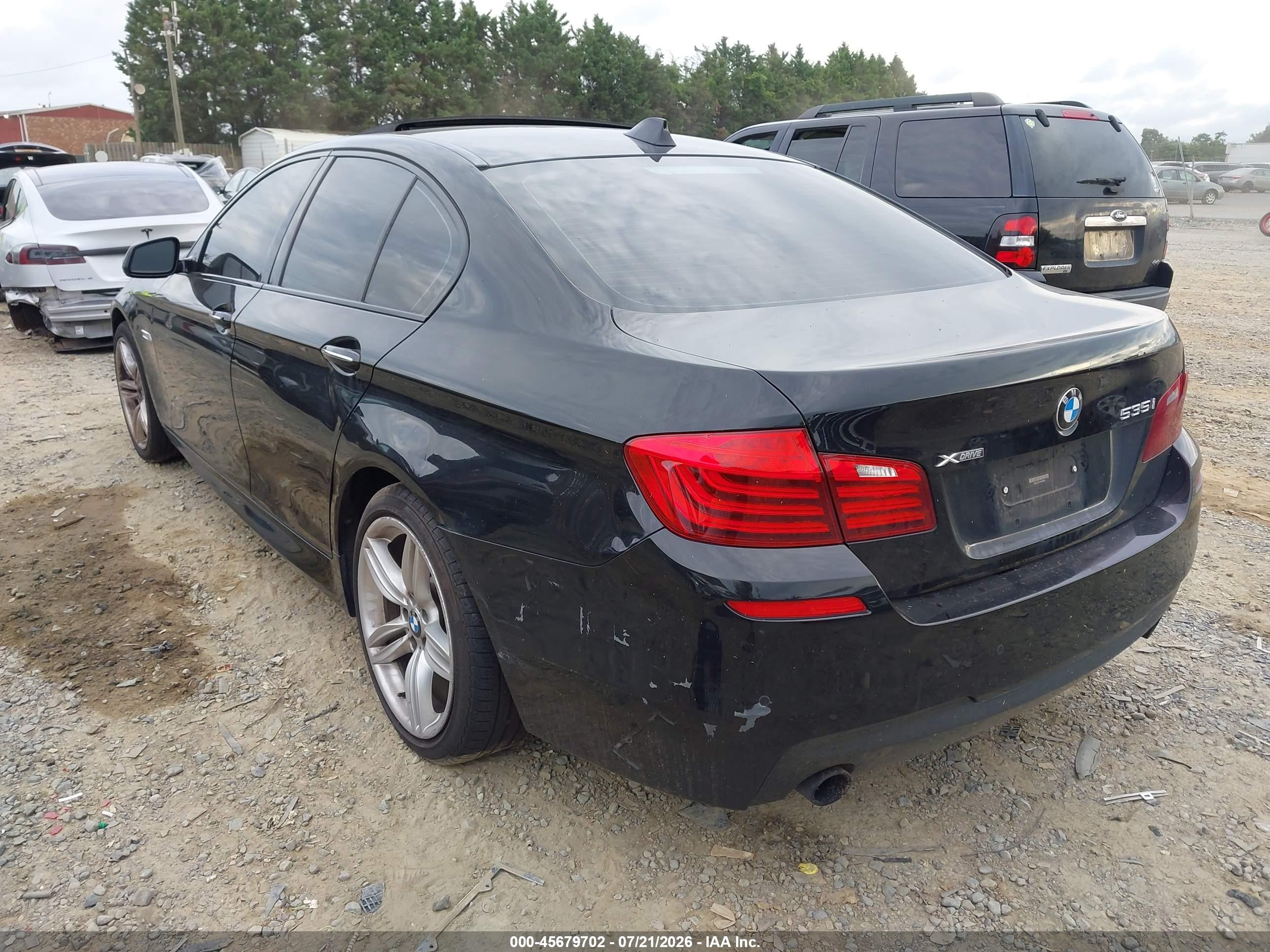 2014 Bmw 535i Xdrive Black vin: WBA5B3C51ED538518