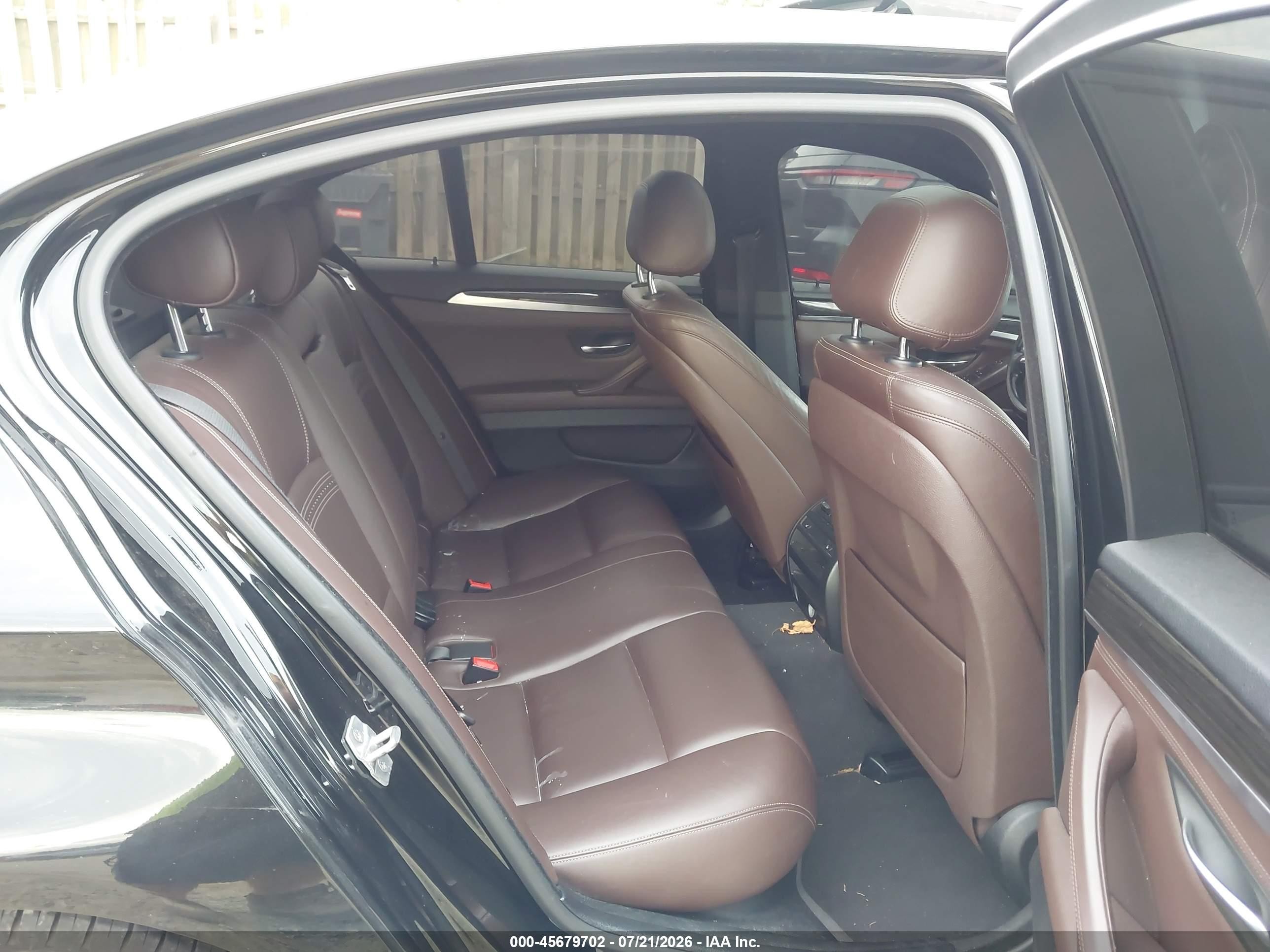 2014 Bmw 535i Xdrive Black vin: WBA5B3C51ED538518