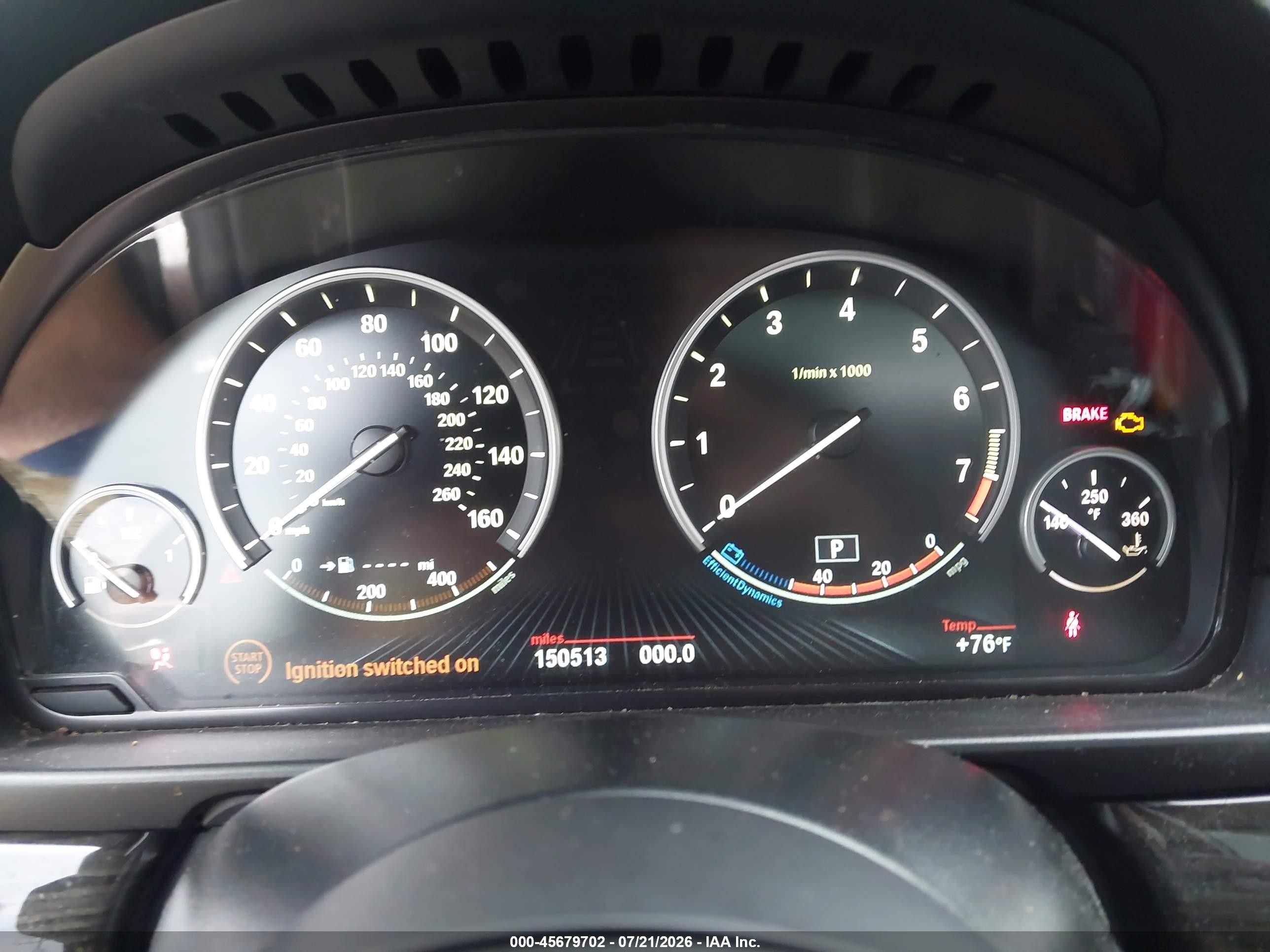 2014 Bmw 535i Xdrive Black vin: WBA5B3C51ED538518
