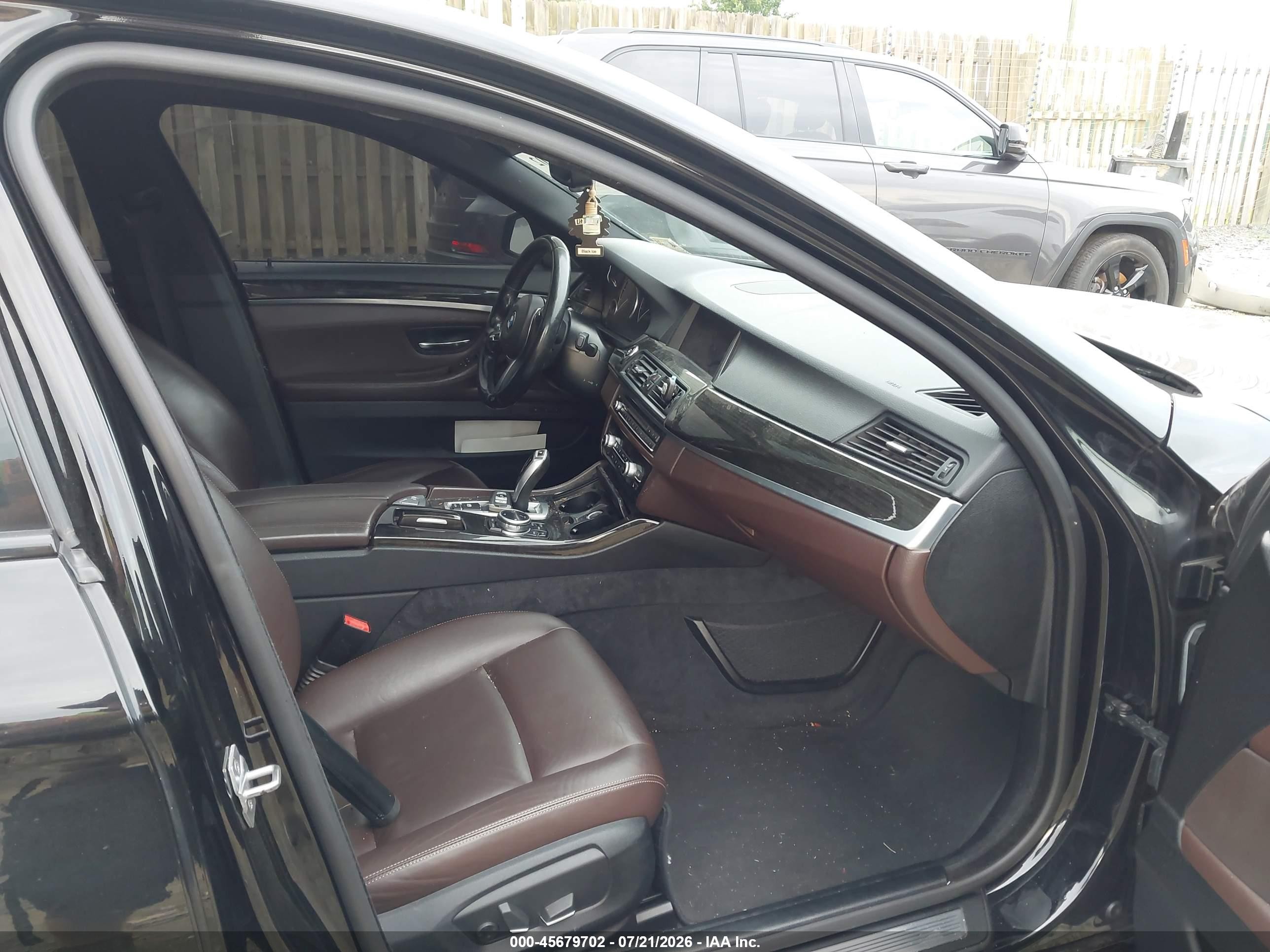 2014 Bmw 535i Xdrive Black vin: WBA5B3C51ED538518