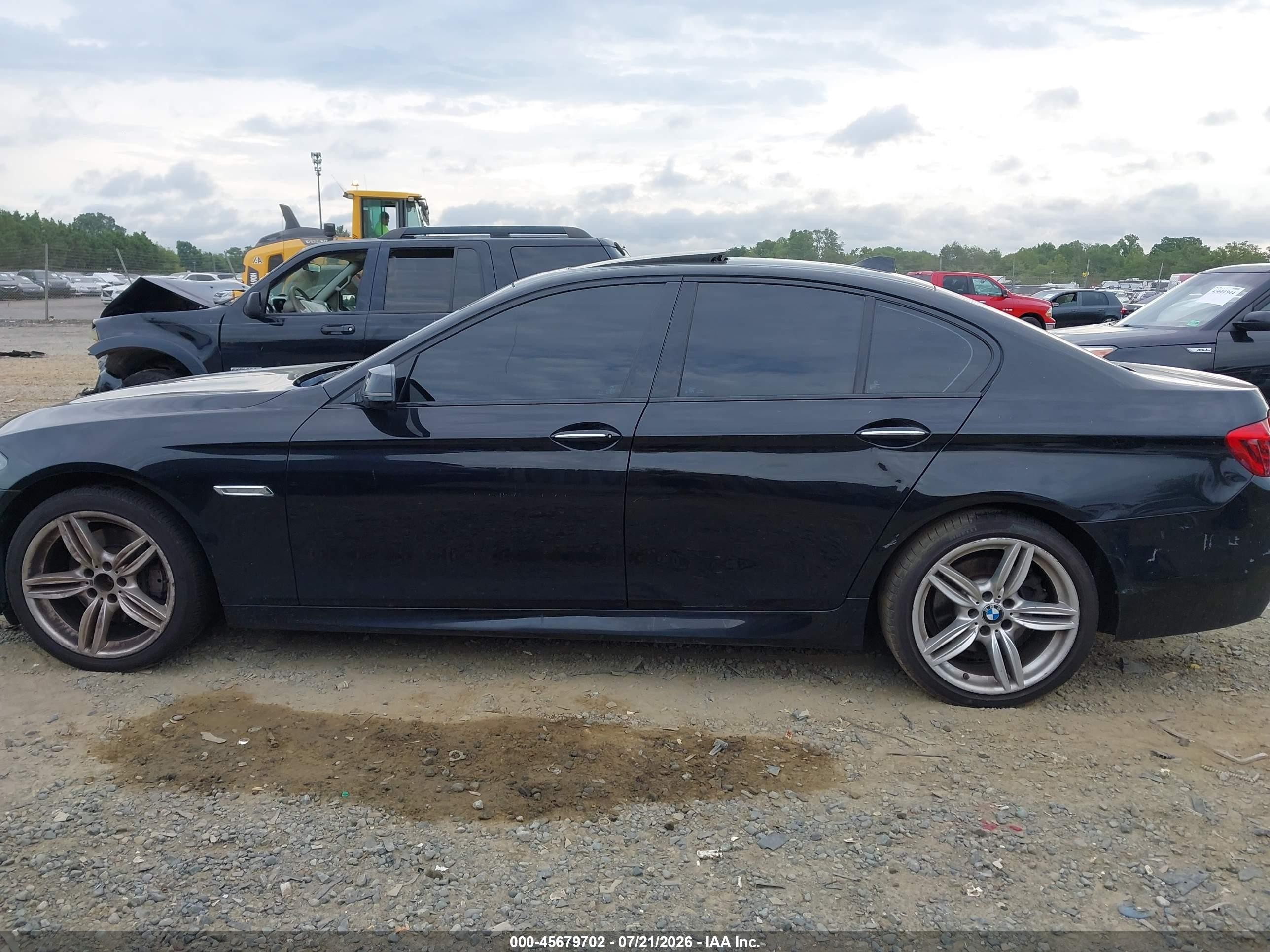 2014 Bmw 535i Xdrive Black vin: WBA5B3C51ED538518