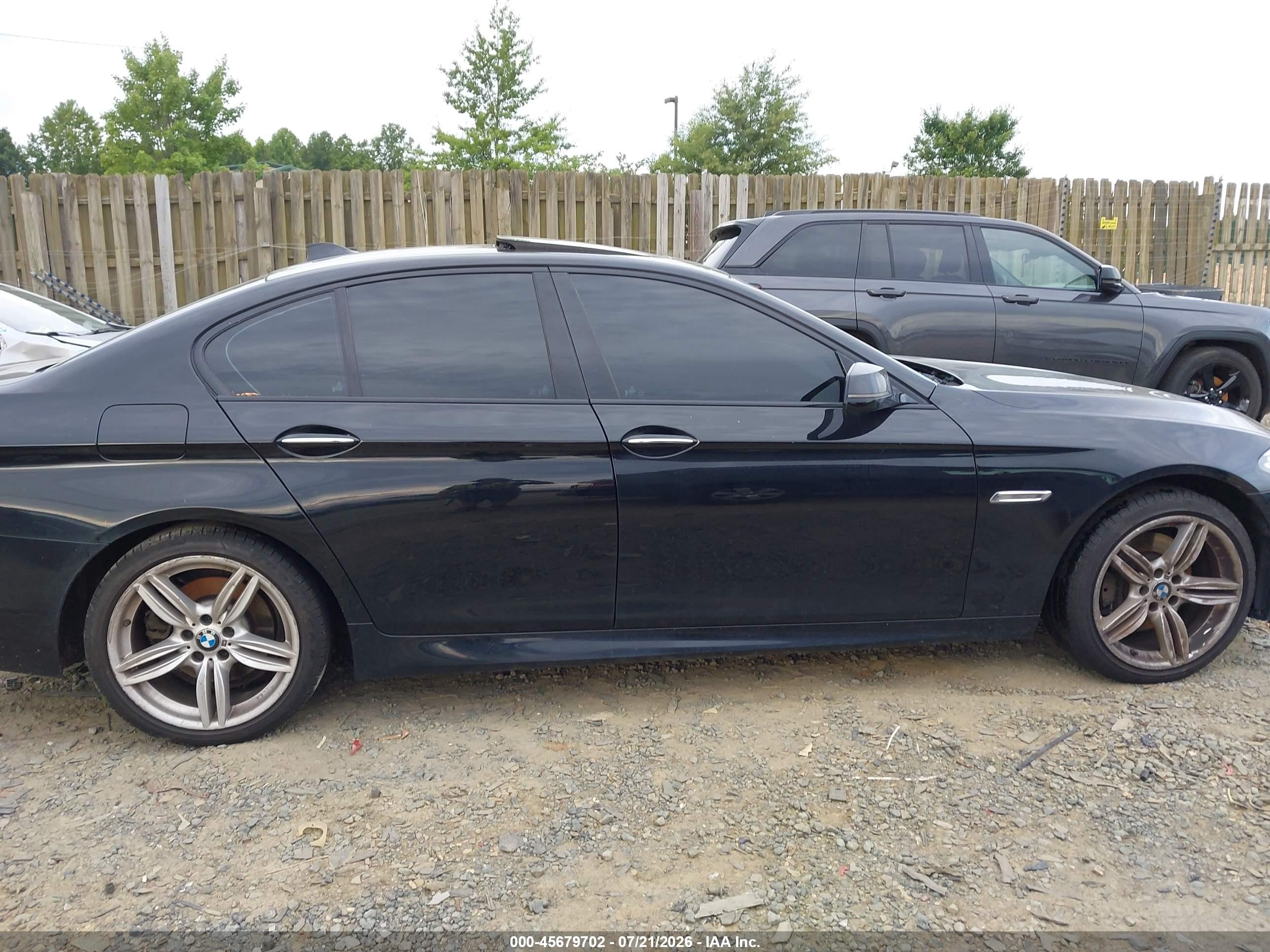 2014 Bmw 535i Xdrive Black vin: WBA5B3C51ED538518
