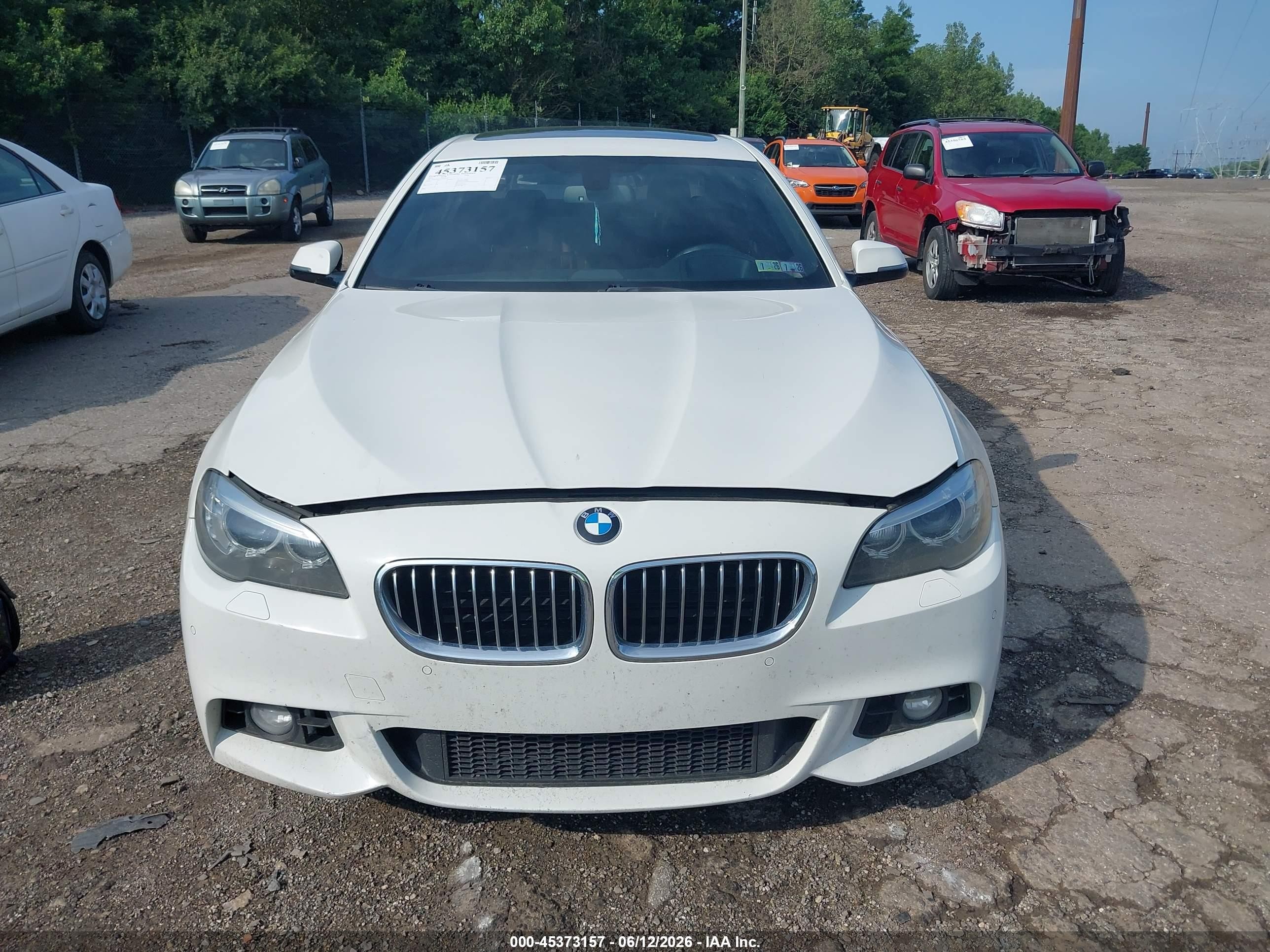 2015 Bmw 535i Xdrive Белый vin: WBA5B3C51FD542537