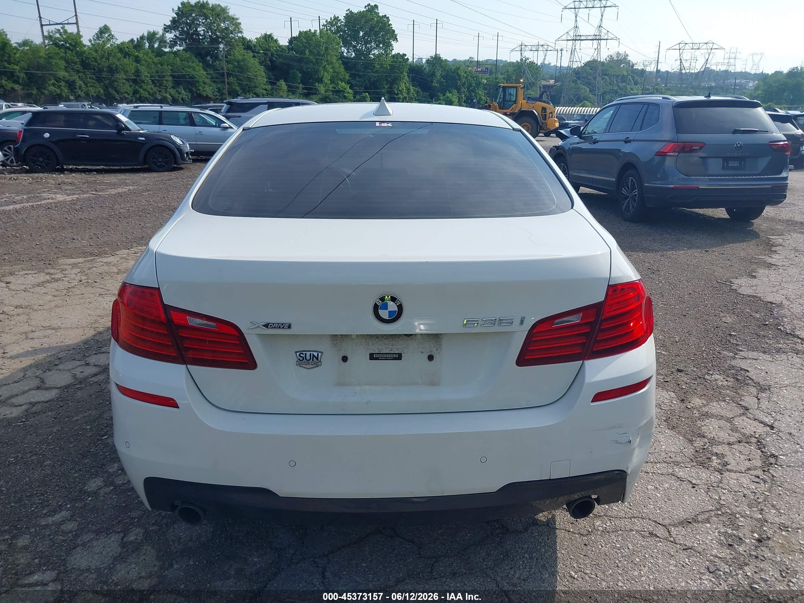 2015 Bmw 535i Xdrive Белый vin: WBA5B3C51FD542537