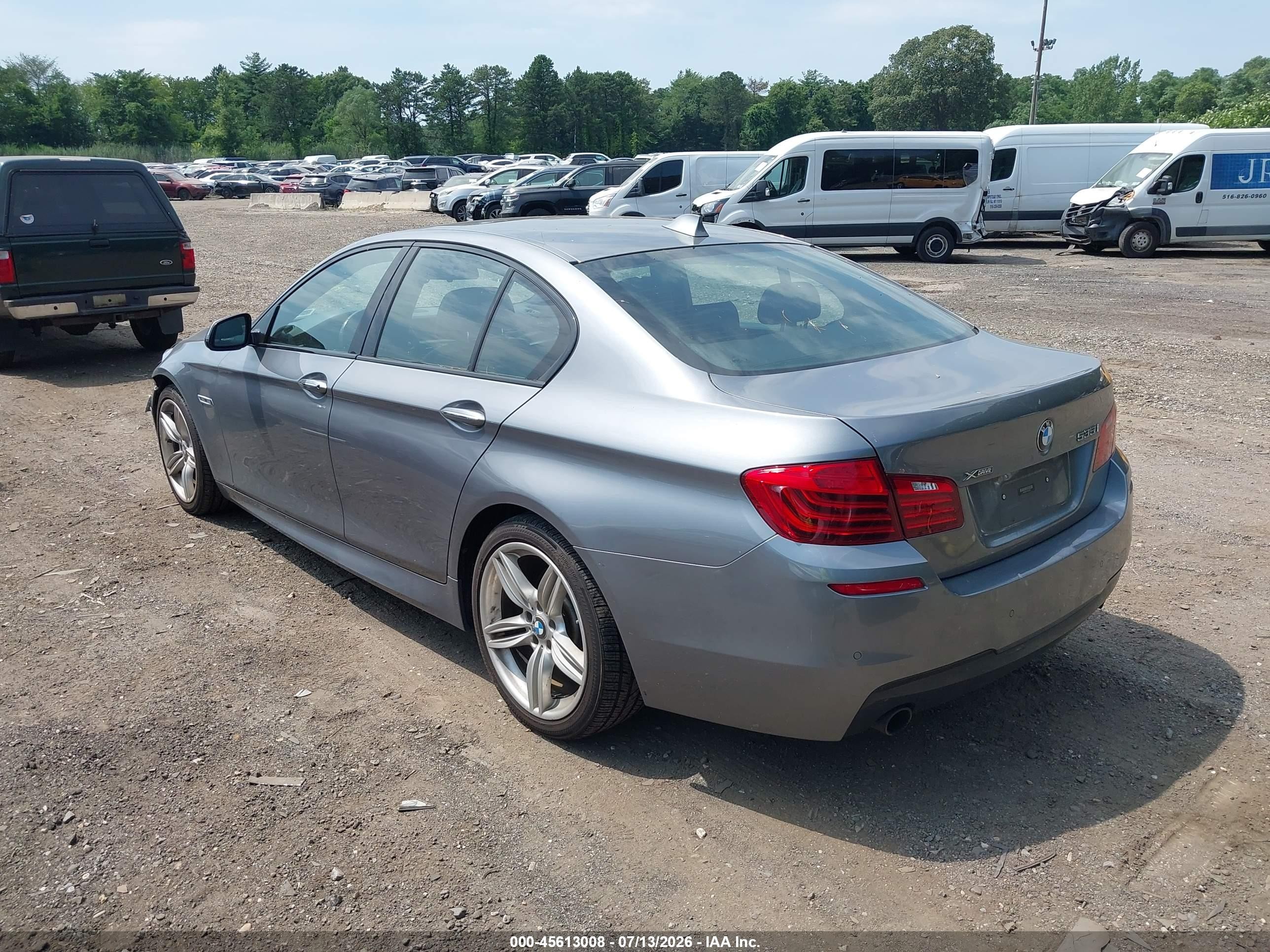 2015 Bmw 535i Xdrive Gray vin: WBA5B3C51FD543056