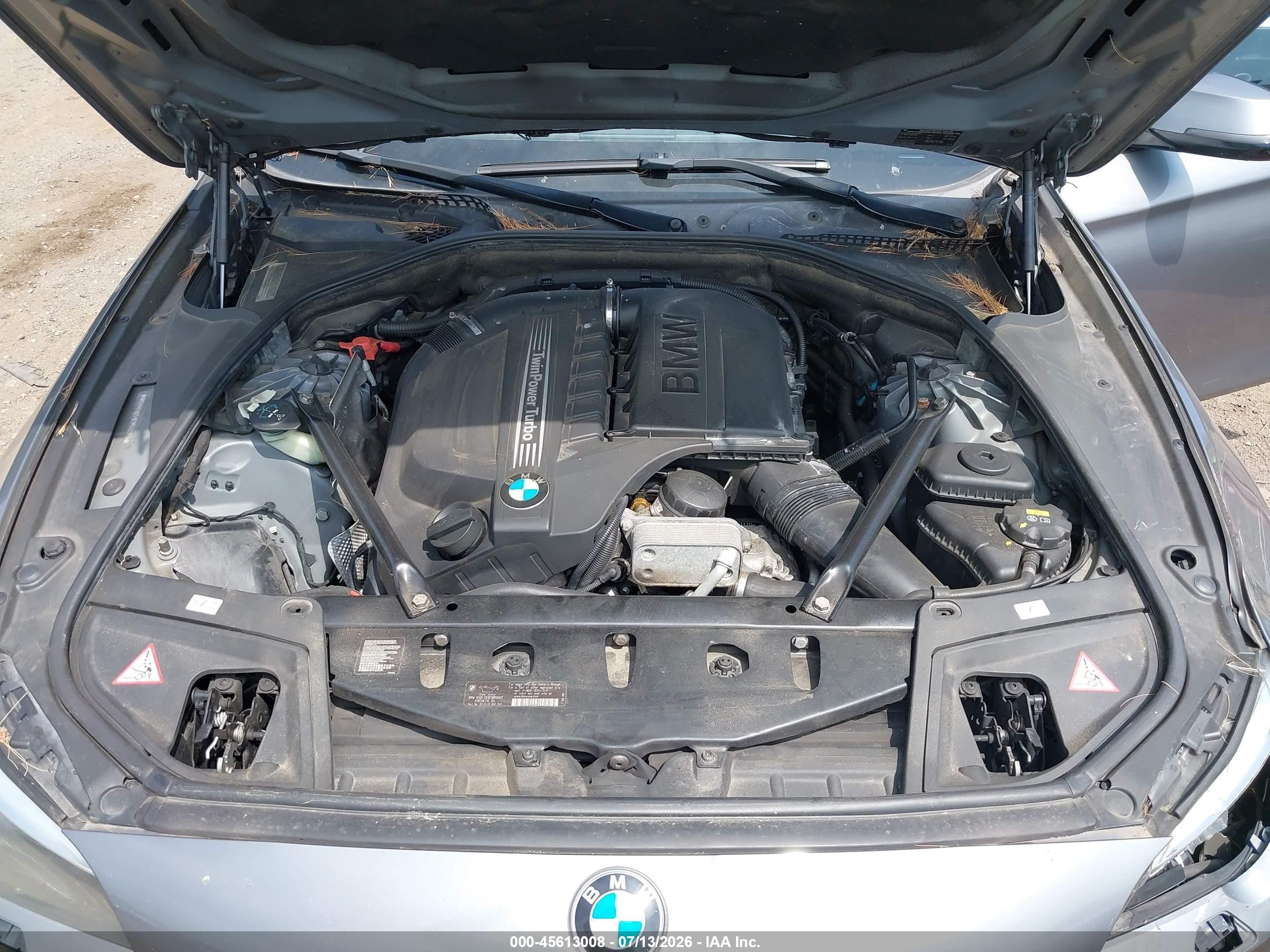 2015 Bmw 535i Xdrive Gray vin: WBA5B3C51FD543056