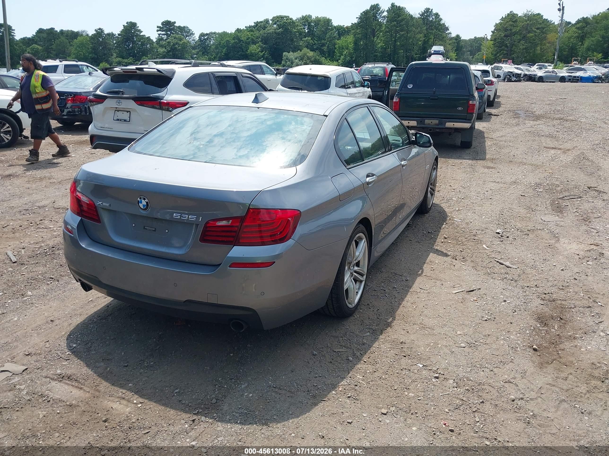 2015 Bmw 535i Xdrive Gray vin: WBA5B3C51FD543056