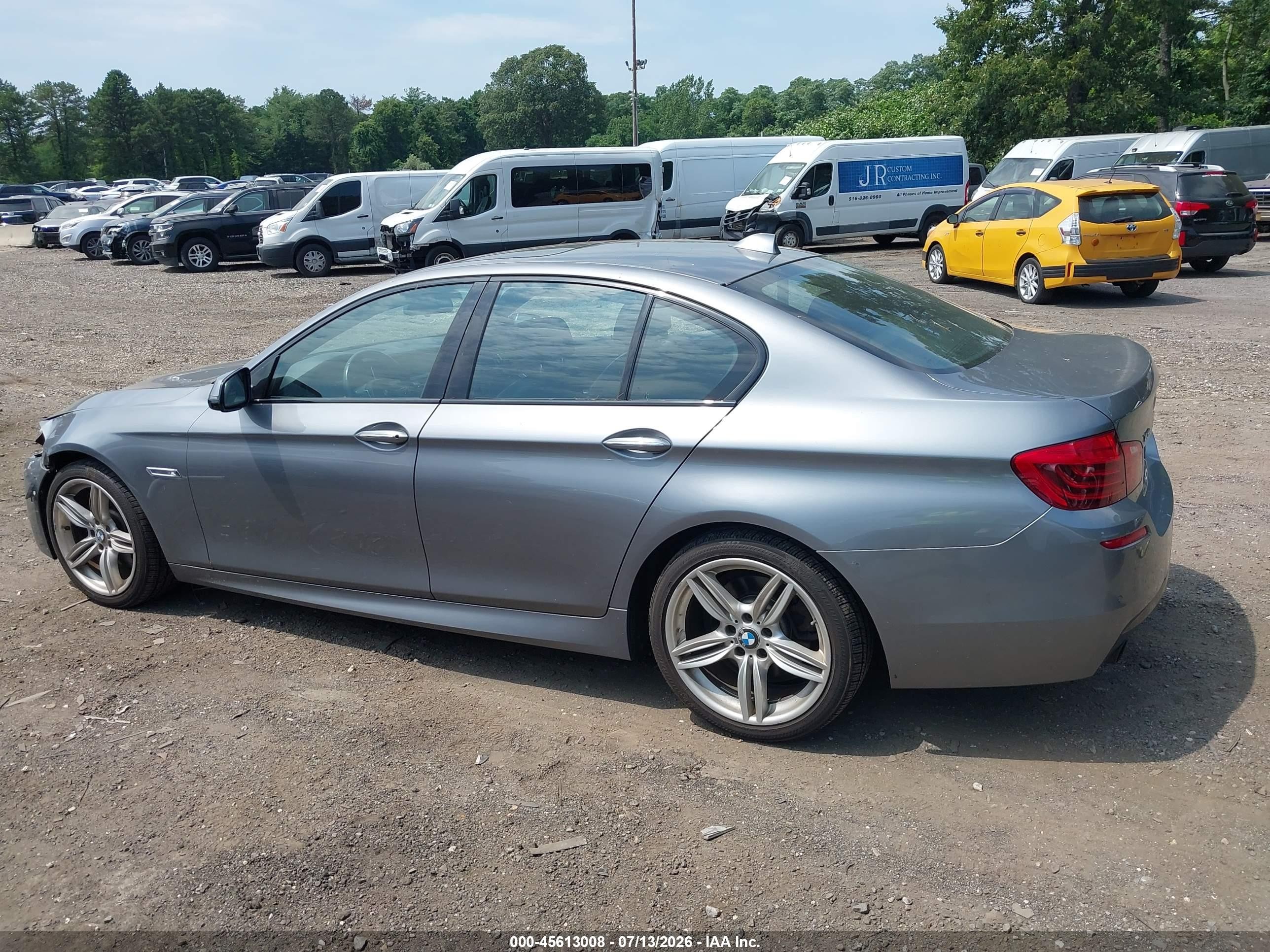 2015 Bmw 535i Xdrive Gray vin: WBA5B3C51FD543056
