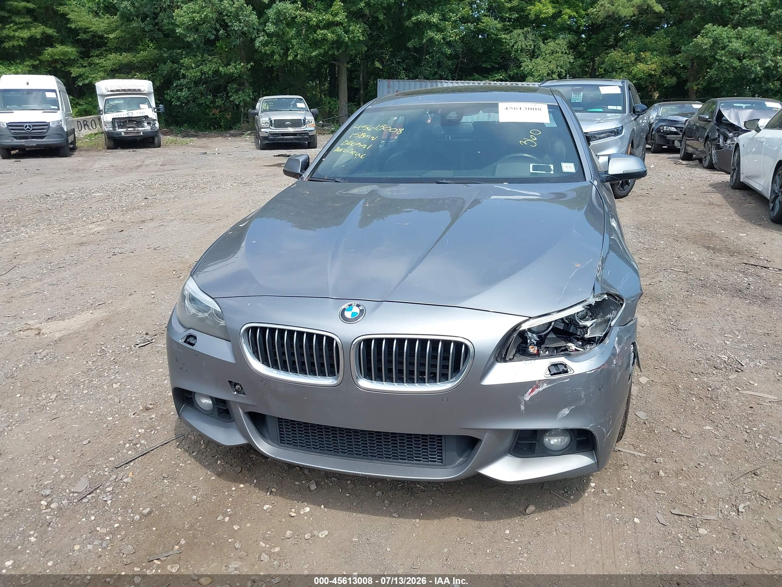 2015 Bmw 535i Xdrive Gray vin: WBA5B3C51FD543056
