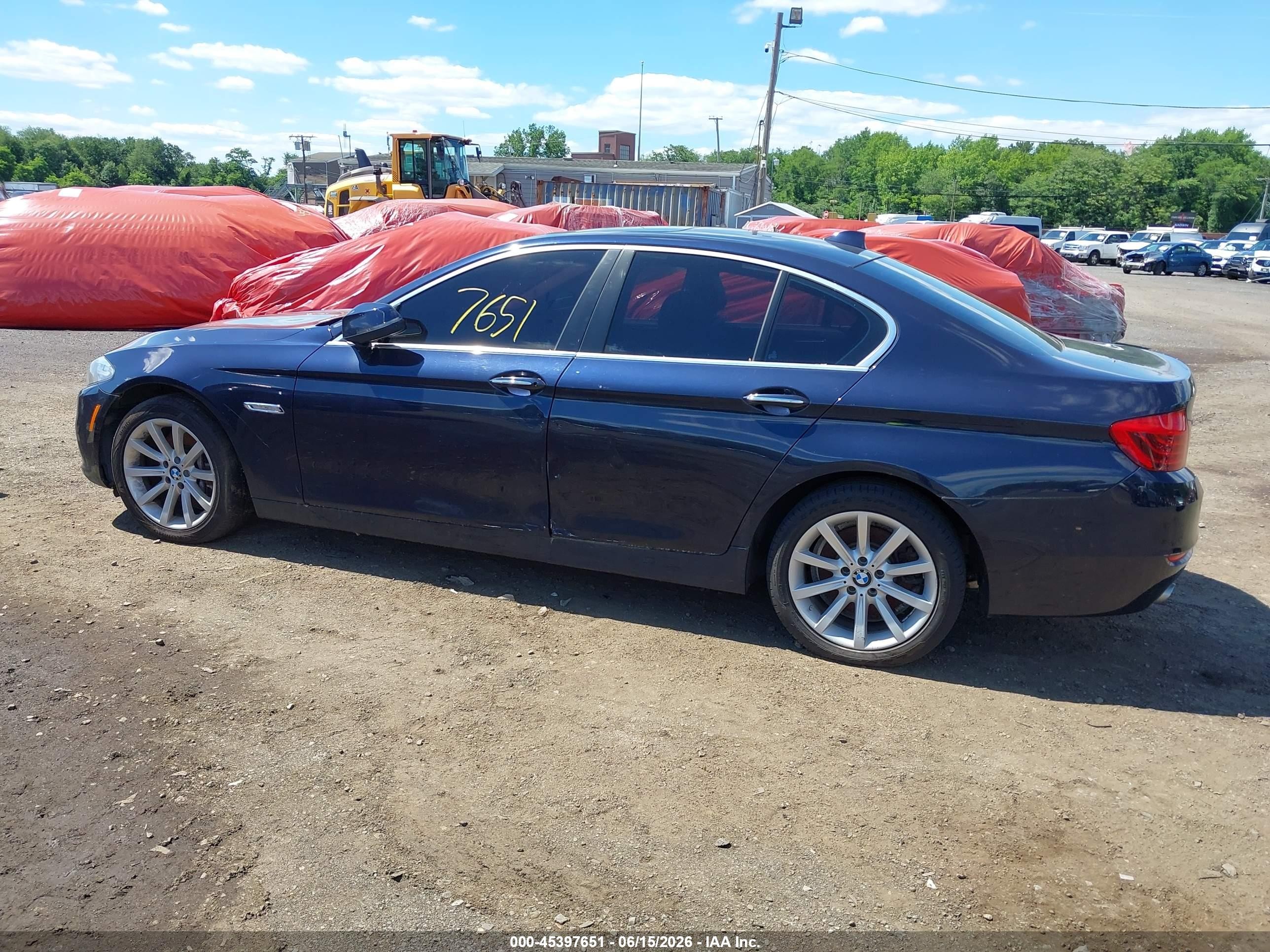 2015 Bmw 535i Xdrive Blue vin: WBA5B3C51FD545096
