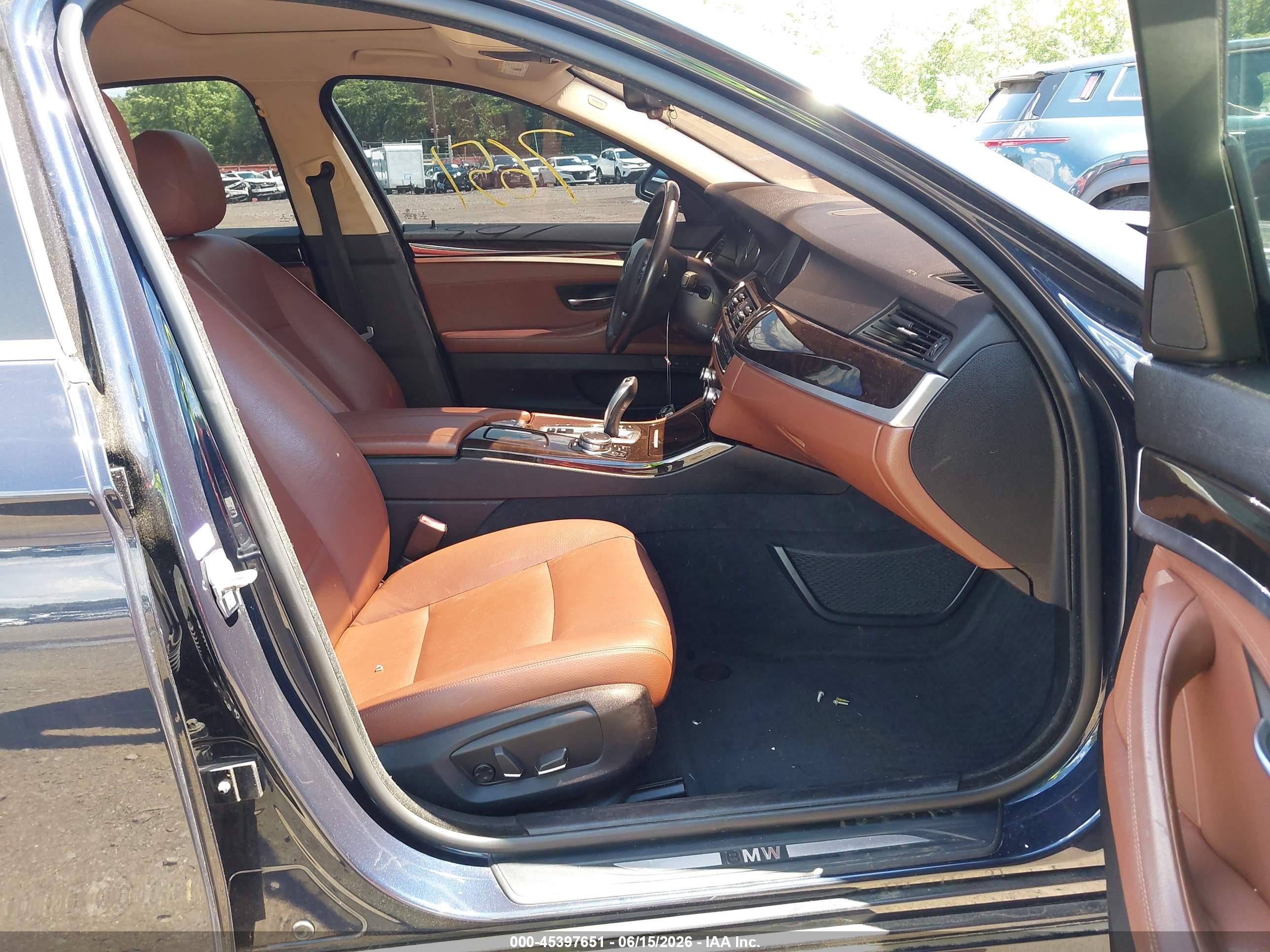 2015 Bmw 535i Xdrive Blue vin: WBA5B3C51FD545096