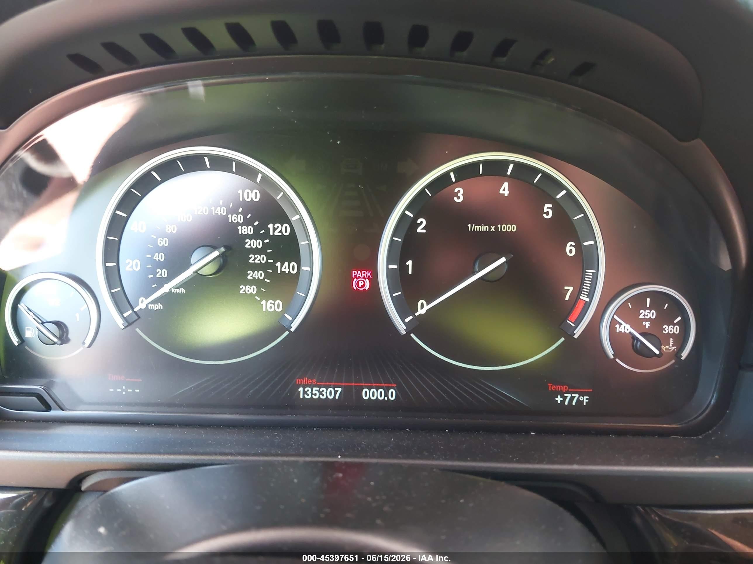 2015 Bmw 535i Xdrive Blue vin: WBA5B3C51FD545096