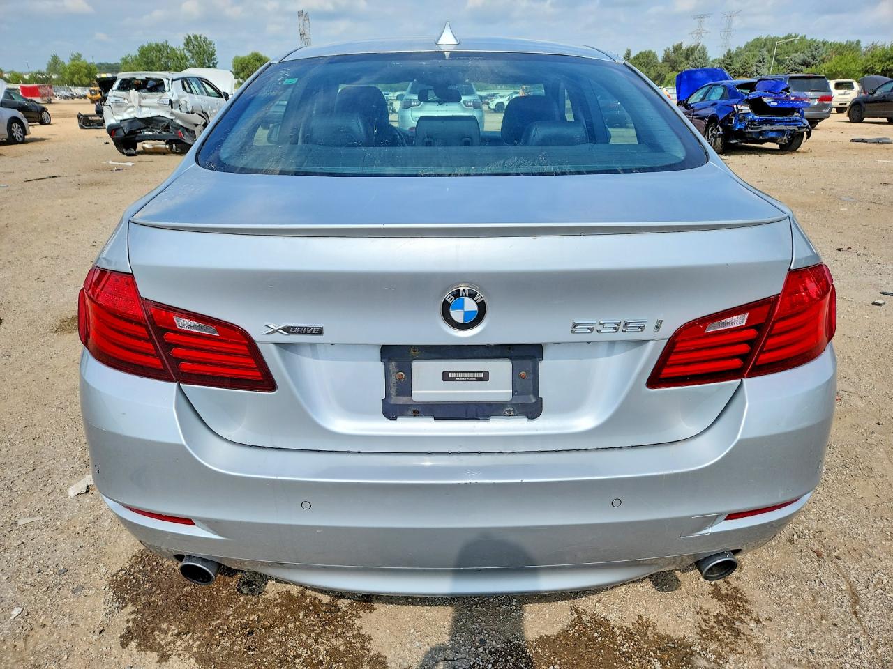 2015 Bmw 535 Xi Silver vin: WBA5B3C51FD545423