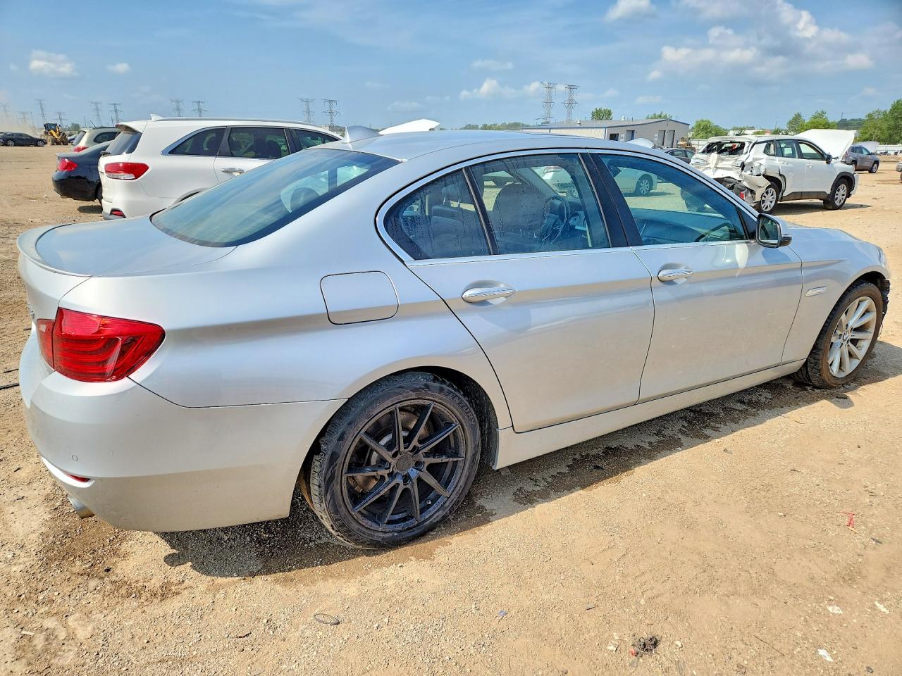 2015 Bmw 535 Xi Silver vin: WBA5B3C51FD545423