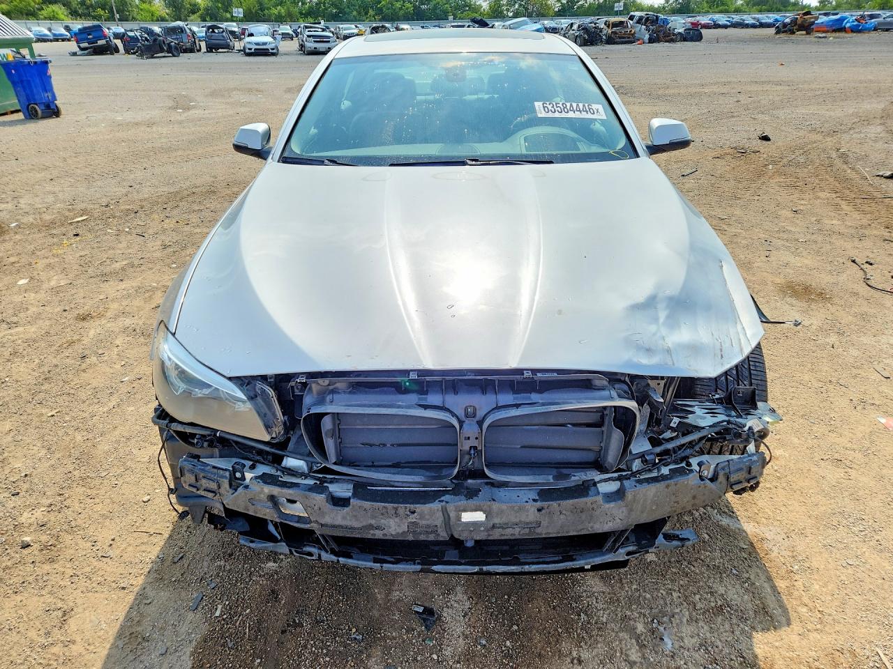 2015 Bmw 535 Xi Silver vin: WBA5B3C51FD545423