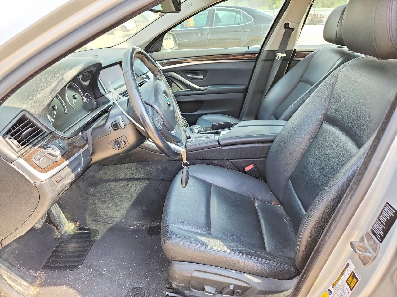 2015 Bmw 535 Xi Silver vin: WBA5B3C51FD545423