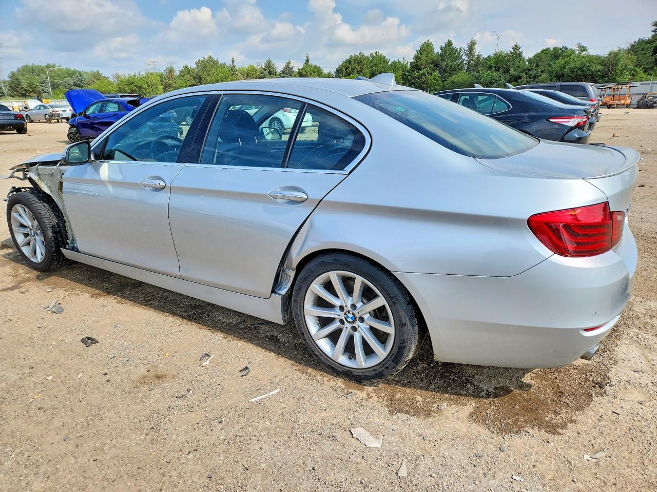 2015 Bmw 535 Xi Silver vin: WBA5B3C51FD545423