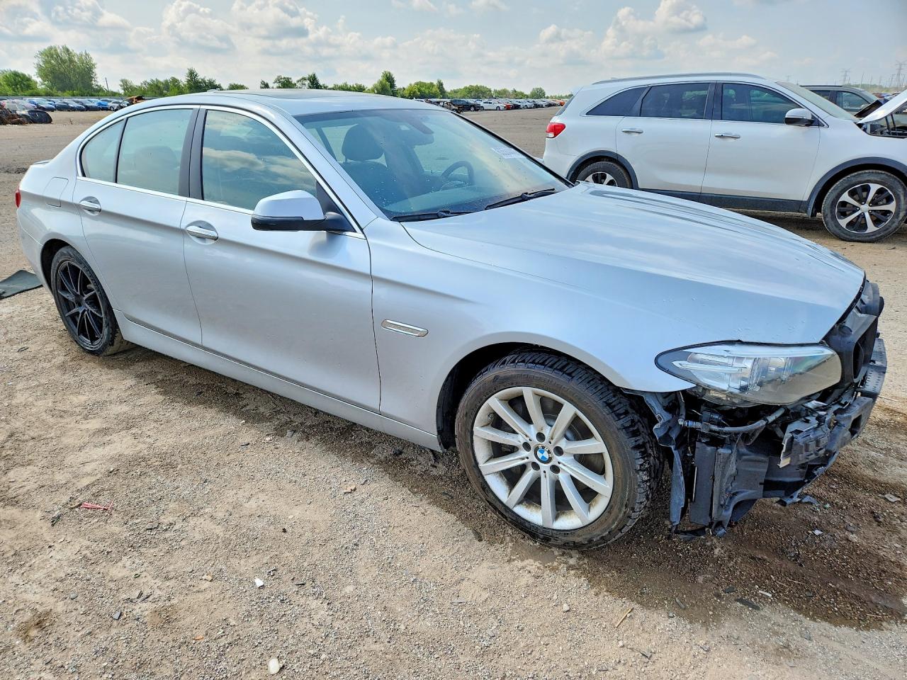 2015 Bmw 535 Xi Silver vin: WBA5B3C51FD545423