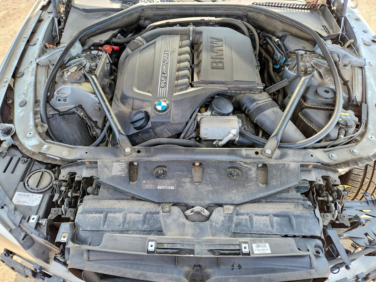2015 Bmw 535 Xi Silver vin: WBA5B3C51FD545423