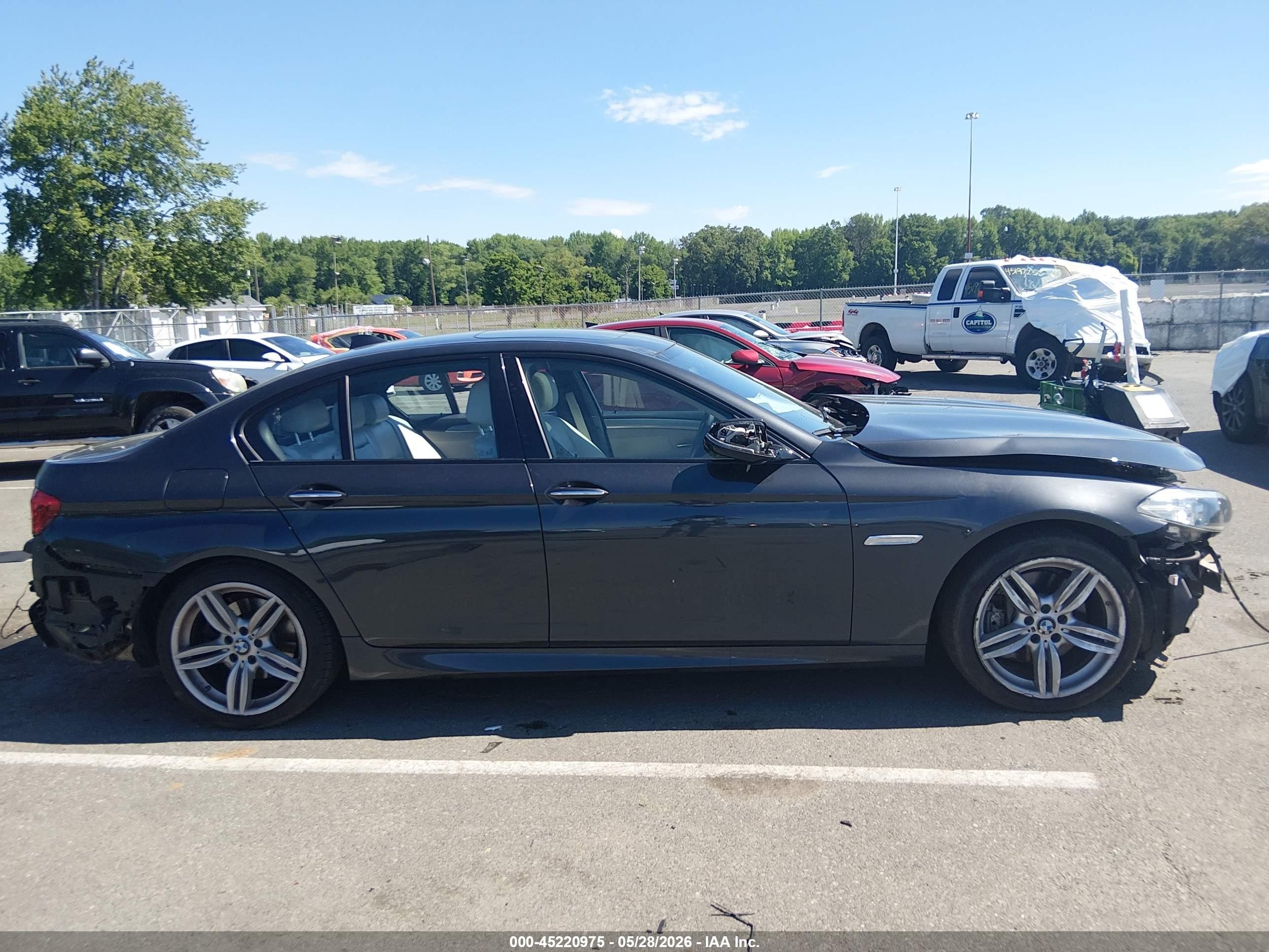 2015 Bmw 535i Xdrive Gray vin: WBA5B3C51FD545812