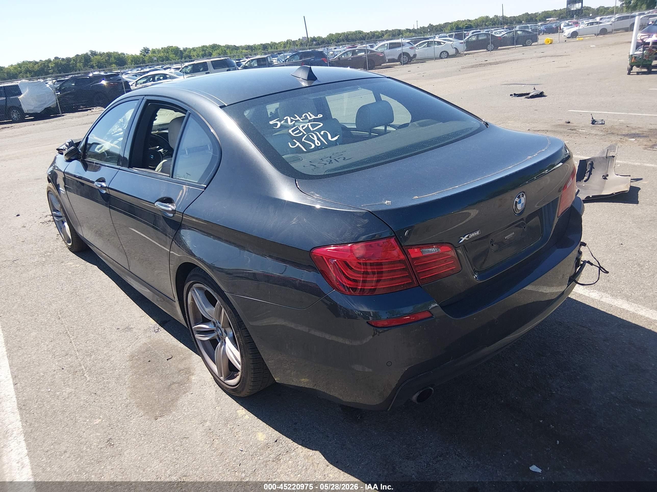 2015 Bmw 535i Xdrive Gray vin: WBA5B3C51FD545812