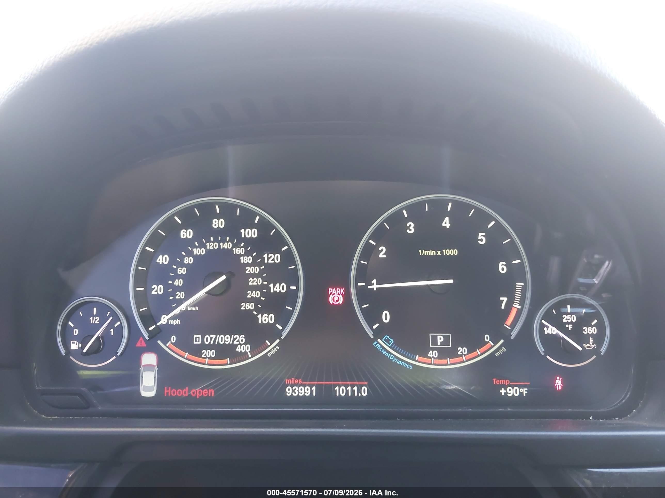 2015 Bmw 535i Xdrive White vin: WBA5B3C51FD546572