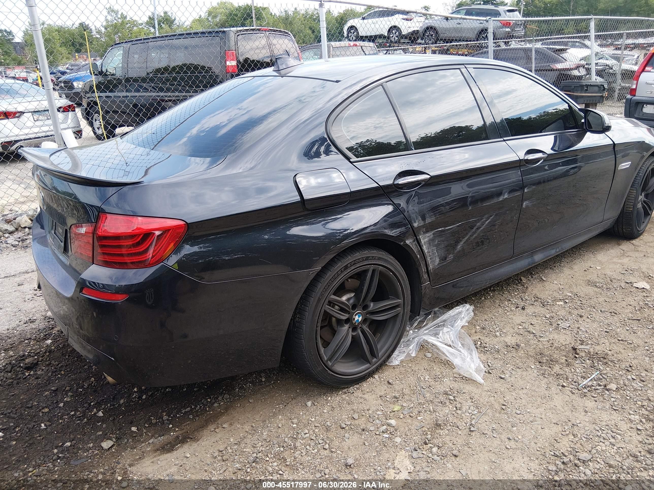 2014 Bmw 535i Xdrive Black vin: WBA5B3C52ED532341