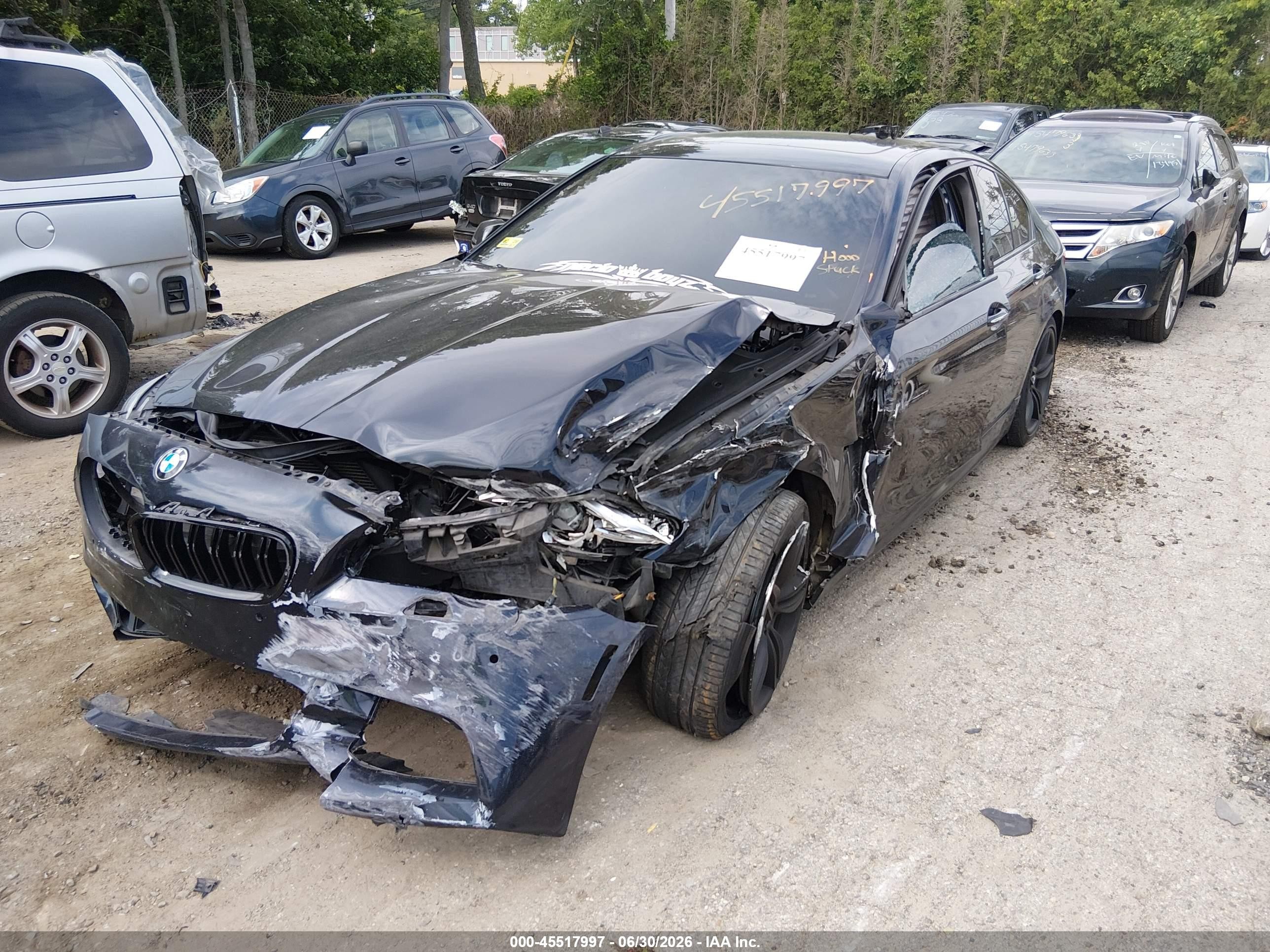2014 Bmw 535i Xdrive Black vin: WBA5B3C52ED532341