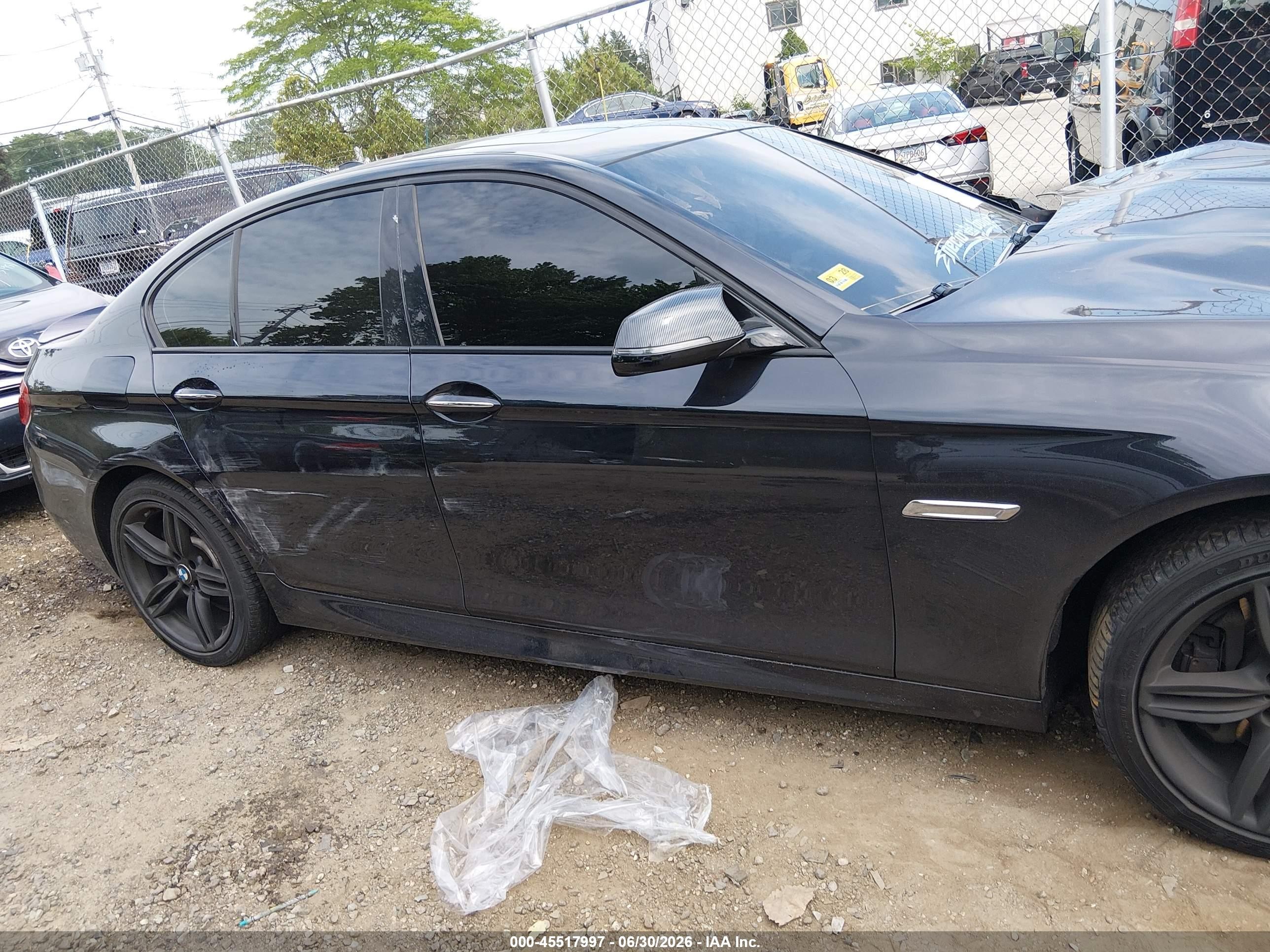 2014 Bmw 535i Xdrive Black vin: WBA5B3C52ED532341