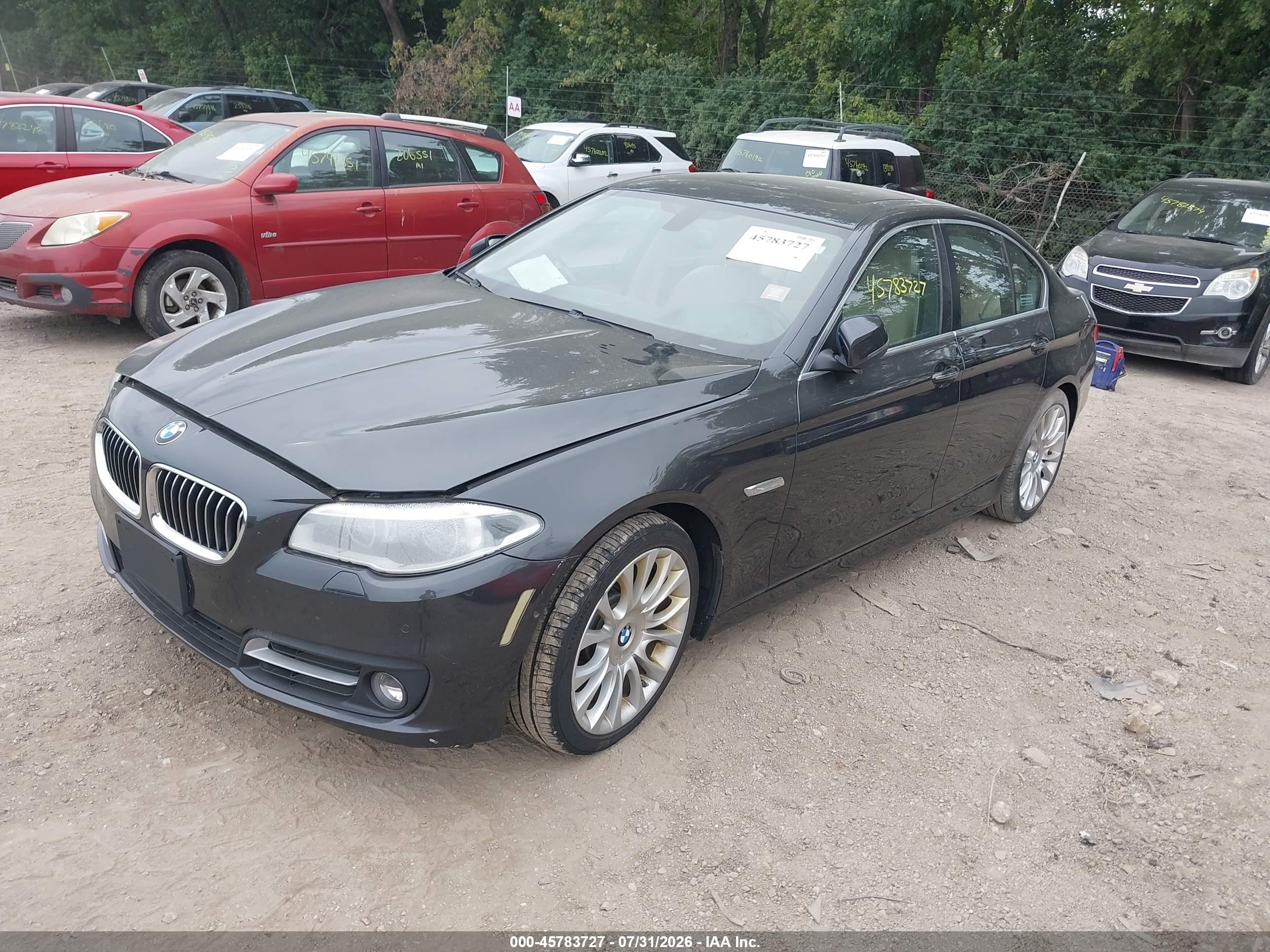2014 Bmw 535i Xdrive Gray vin: WBA5B3C52ED538429
